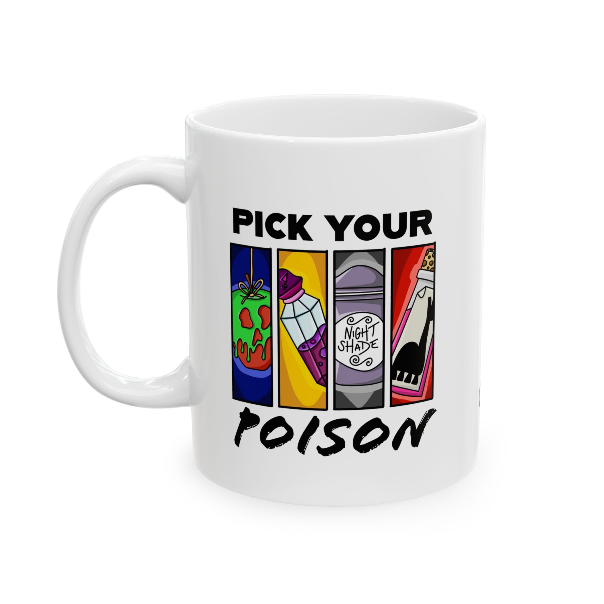 Pick Your Poison, Fun Gift for Coffee Lovers, Unique Birthday Present, Quirky Kitchen Decor, Humorous Gift Idea