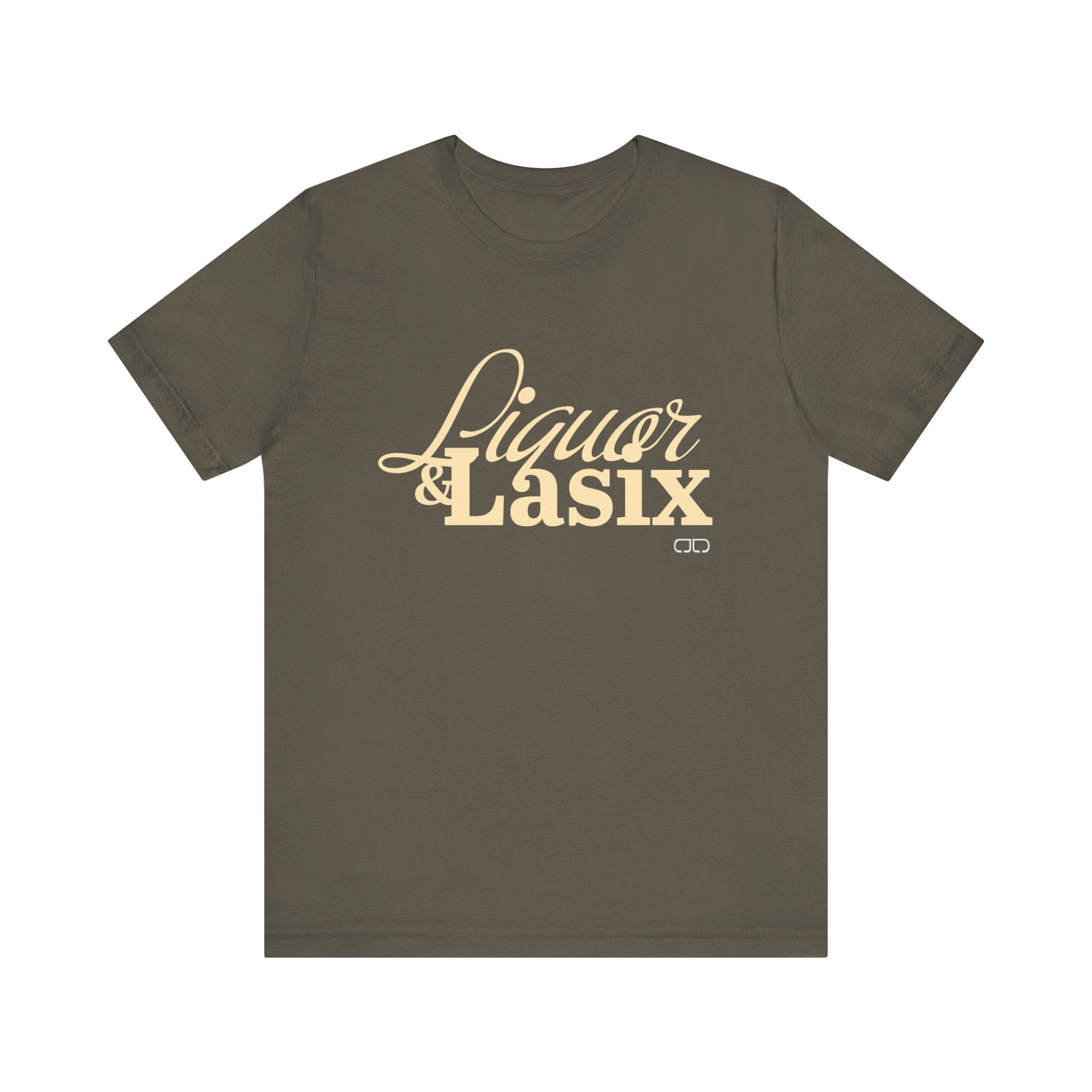 Liquor & Lasix Fun Graphic T-Shirt for Horse Lovers, Gifting, Casual Wear, Everyday Style, Trendy Fashion