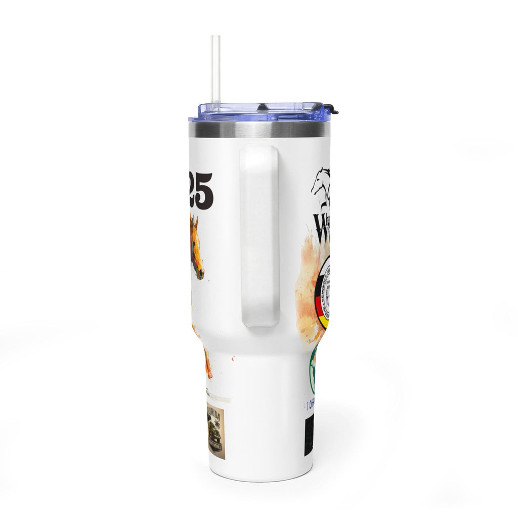 Whipping Wild - 40oz Vacuum Tumbler — Custom Logo Collage Travel Mug (Insulated)