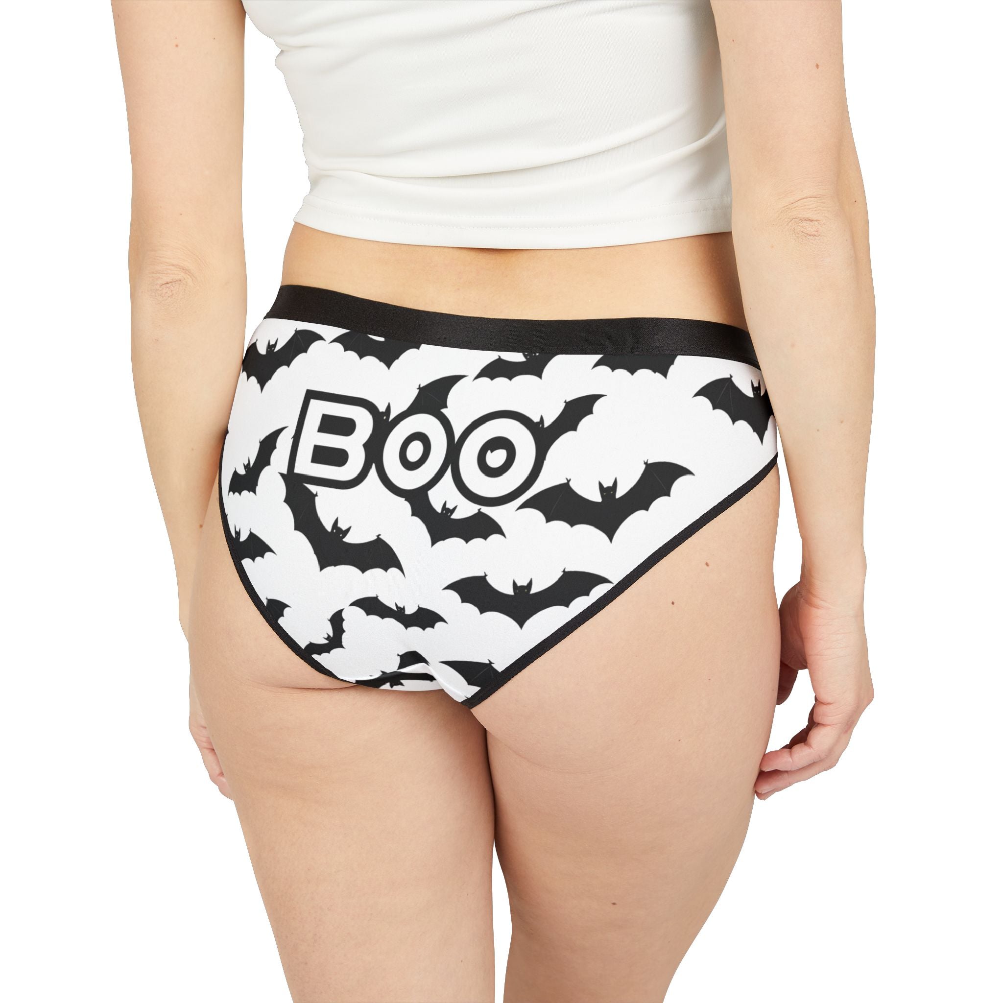 Boo Women's Underwear, Halloween Cute Spooky Panties, Gifts for Her, Goth Lingerie, Party Wear, Comfortable Undergarments