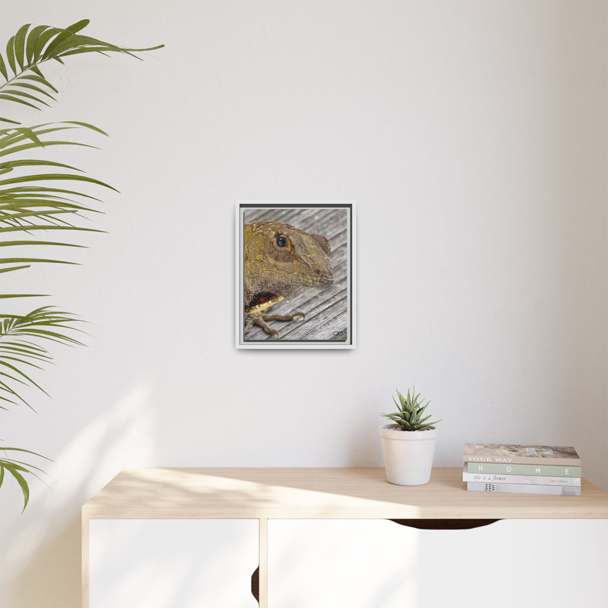 Brown Anole Art Print | Multi-color Reptile Decor | Home & Office Wall Art, Nature Lover Gift, Unique Animal Artwork, Birthday Decor