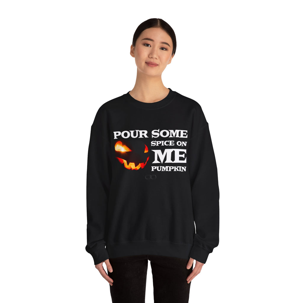Halloween Pumpkin Spice Sweatshirt, Cozy Crewneck for Fall, Unisex Sweater for Autumn, Perfect Gift for Halloween, Pumpkin Lover Apparel