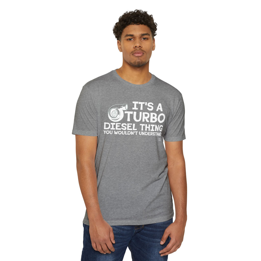 Turbo Diesel Enthusiast T-Shirt, Funny Diesel Shirt, Unisex Graphic Tee, Gifts for Car Lovers, Automotive Humor Top