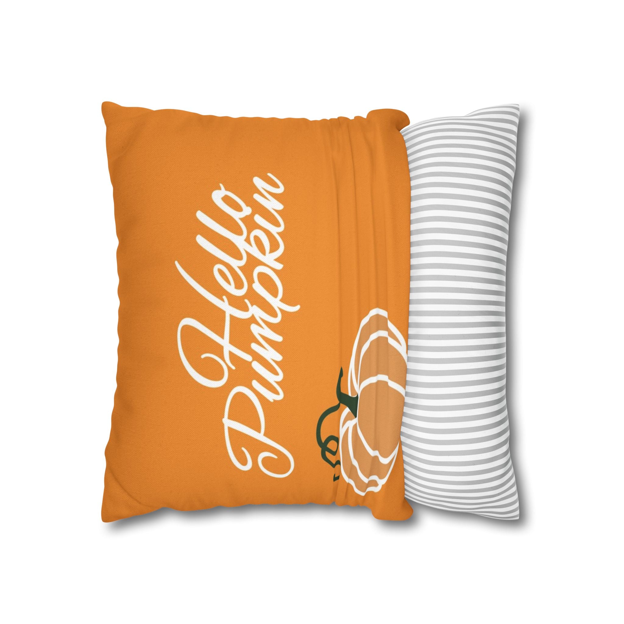 Fall-Themed Decorative Pillowcase - Hello Pumpkin, Autumn Decor, Cozy Home Accent, Thanksgiving Gift, Seasonal Pillow Cover
