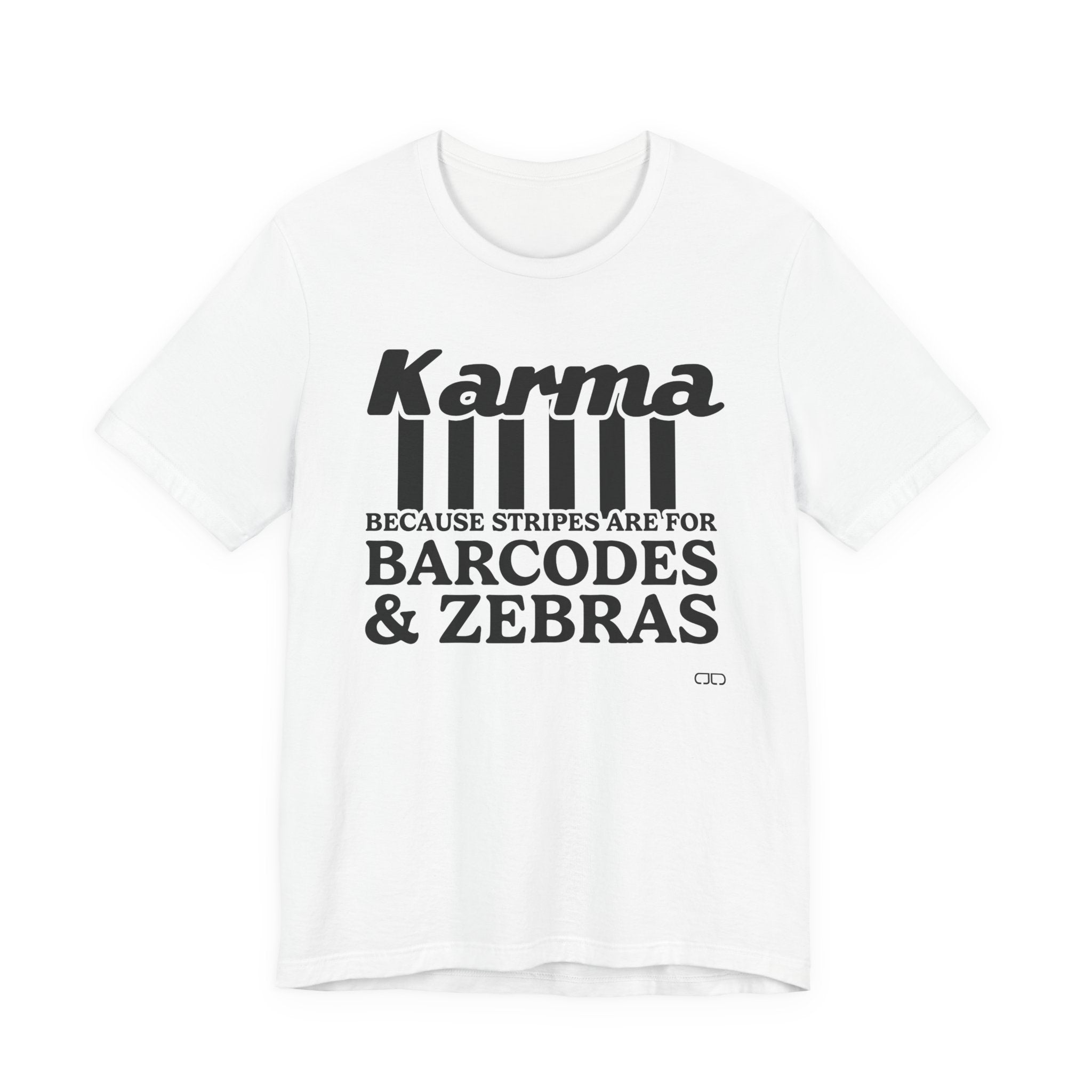 Karma Stripes Unisex Tee, Funny Graphic Shirt, Casual Wear, Gift for Friends, Summer Fashion, Statement Top
