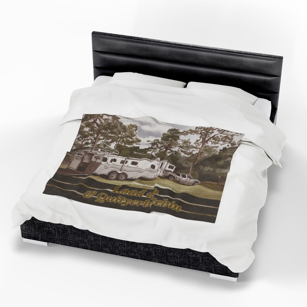 Load Up & Quityerbitchin - Perfect for Outdoor Adventures, Gifts for Equestrians, Home Decor, Snuggle Time