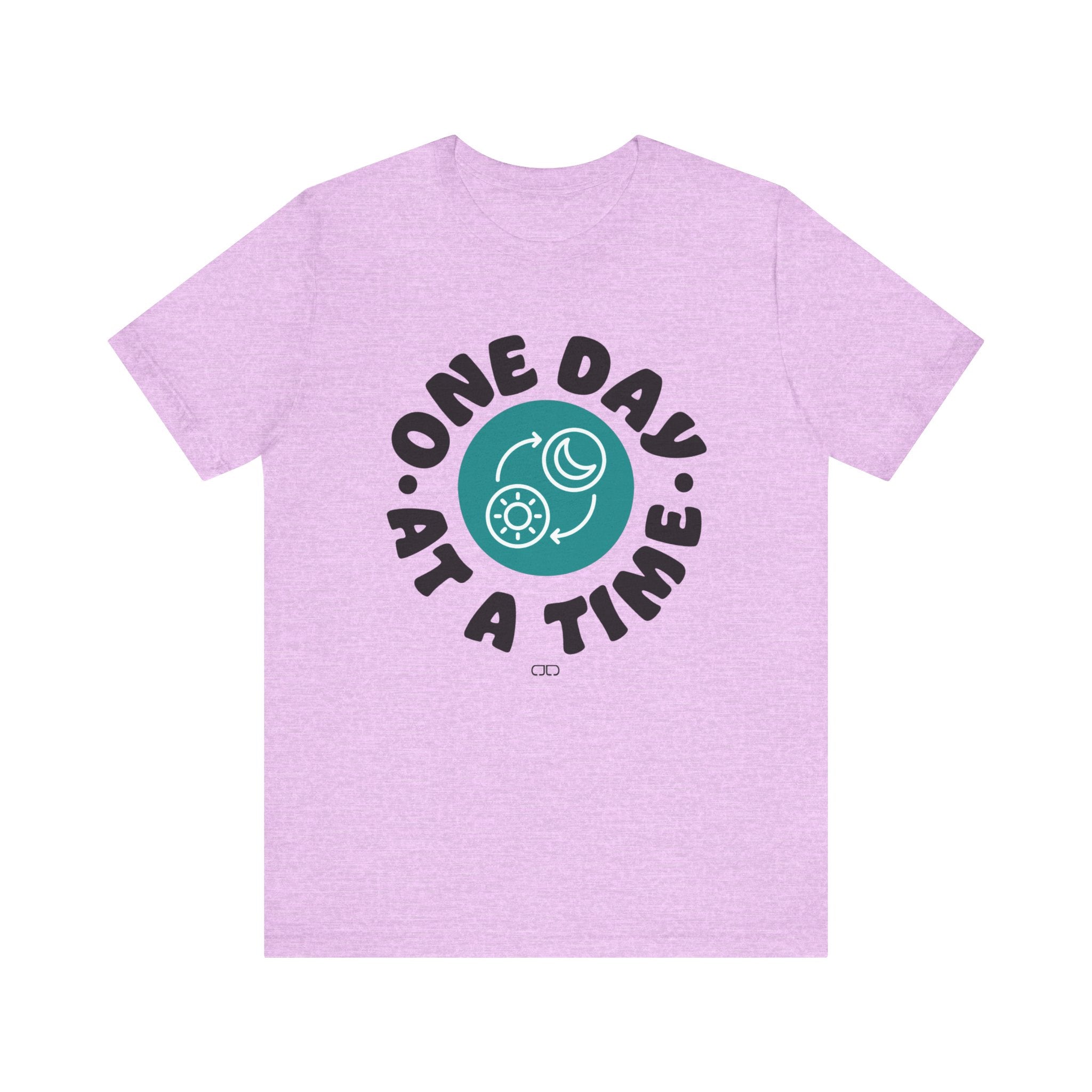 One Day At a Time Short Sleeve Tee | Motivational T-Shirt, Gift for Friends, Self-Care Reminder, Casual Wear, Everyday Comfort
