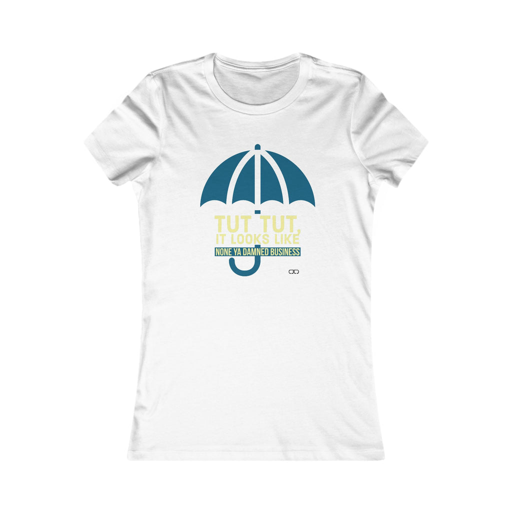 Mind Ya' Business Funny Umbrella Shirt, Casual Tee for Rainy Days, Gift for Her, Cute Everyday Wear, Funny Quotes