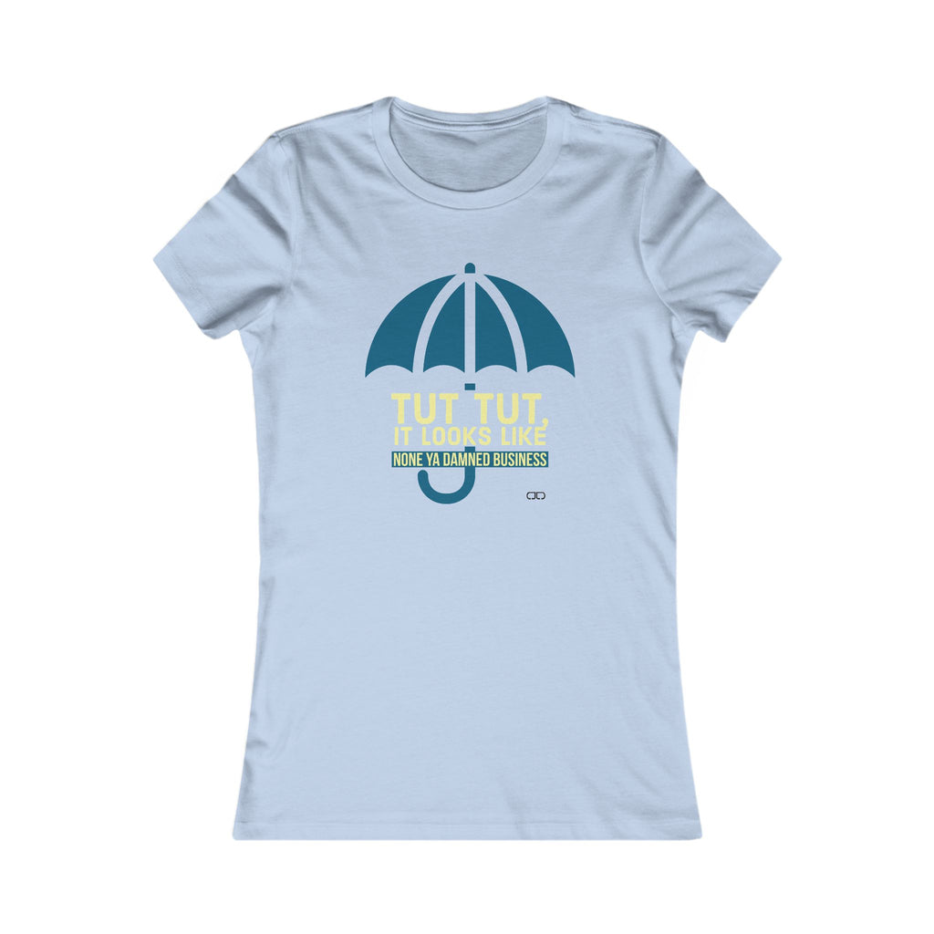 Mind Ya' Business Funny Umbrella Shirt, Casual Tee for Rainy Days, Gift for Her, Cute Everyday Wear, Funny Quotes