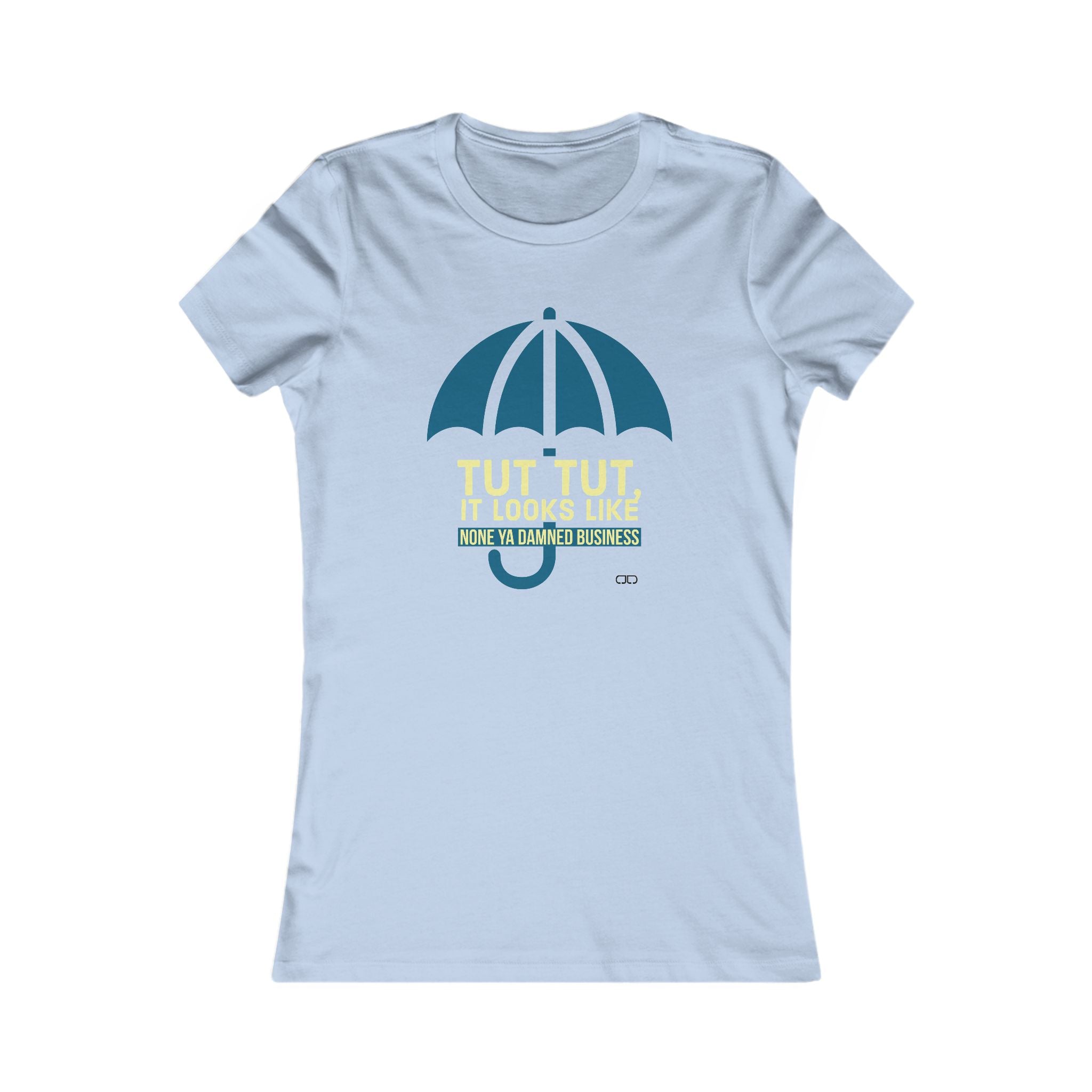 Mind Ya' Business Funny Umbrella Shirt, Casual Tee for Rainy Days, Gift for Her, Cute Everyday Wear, Funny Quotes