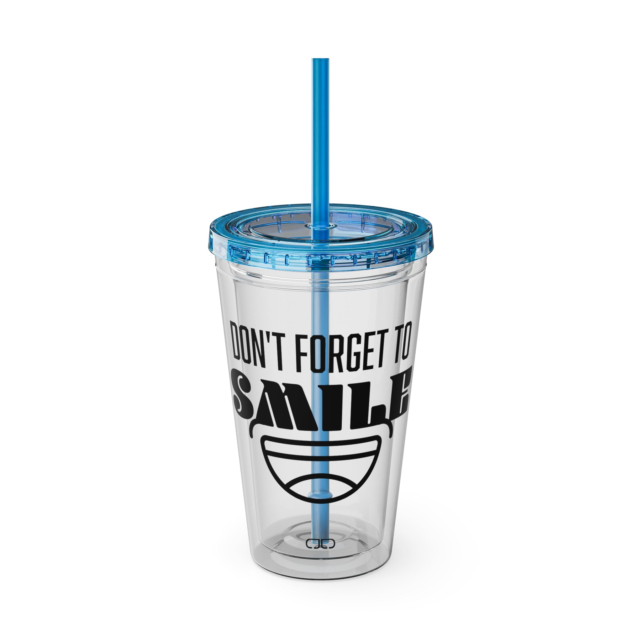 Don't Forget to Smile - Fun Travel Mug, Motivational Drinkware, Summer Beach Cup, Gift for Friends, [...]