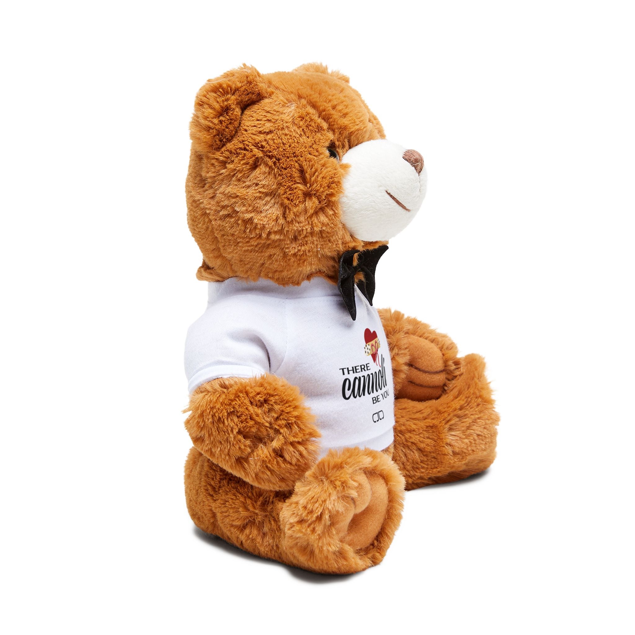 Plush Teddy Bear with 'There Cannoli Be You' T‑Shirt — Gift for Valentine’s & Anniversaries