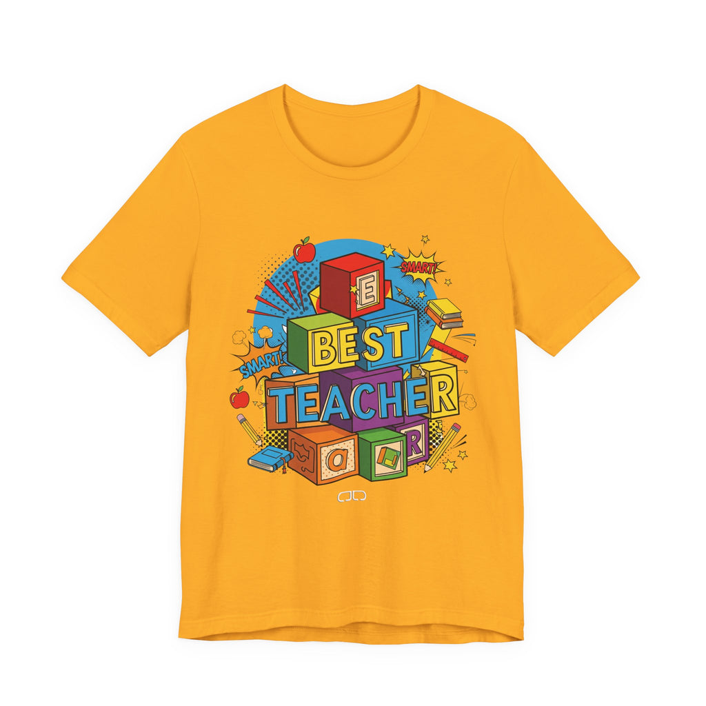 Best Teacher Unisex Jersey Tee - Fun Gift for Educators, Teacher Appreciation, Back to School, Classroom Vibes, Inspirational T-Shirt