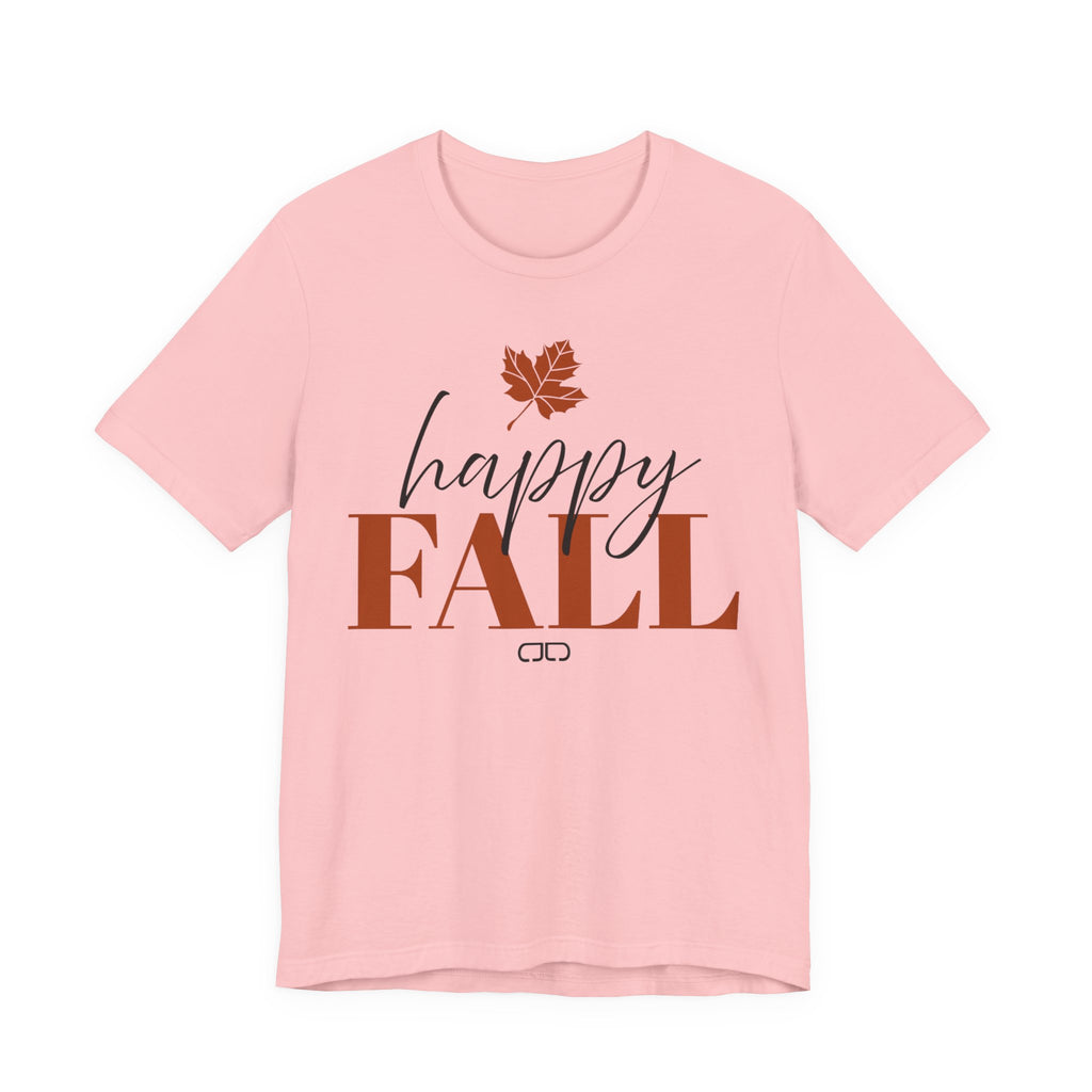 Happy Fall Tee – Autumn Leaf Graphic Short Sleeve Shirt