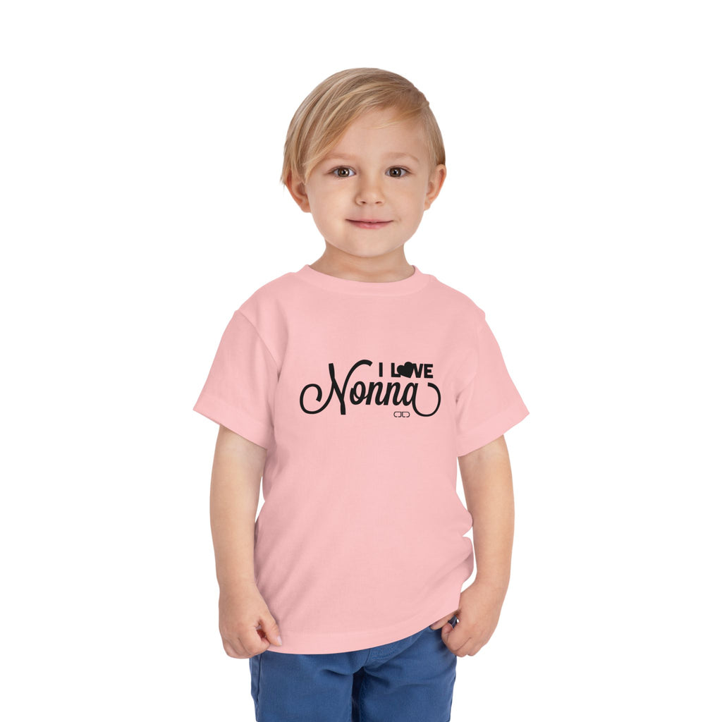 I Love Nonna Toddler Tee, Cute Baby Shirt, Gift for Grandparents, Toddler Clothing, Family Celebrations, Baby Shower Gift