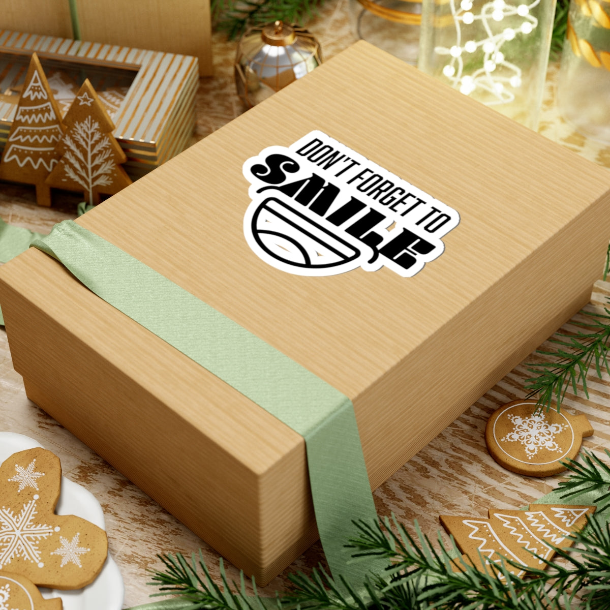 Don't Forget to Smile Kiss-Cut Stickers | Motivational Decal for Laptops, Water Bottles, Journals, and Gifts | Positive Vibes, [...]