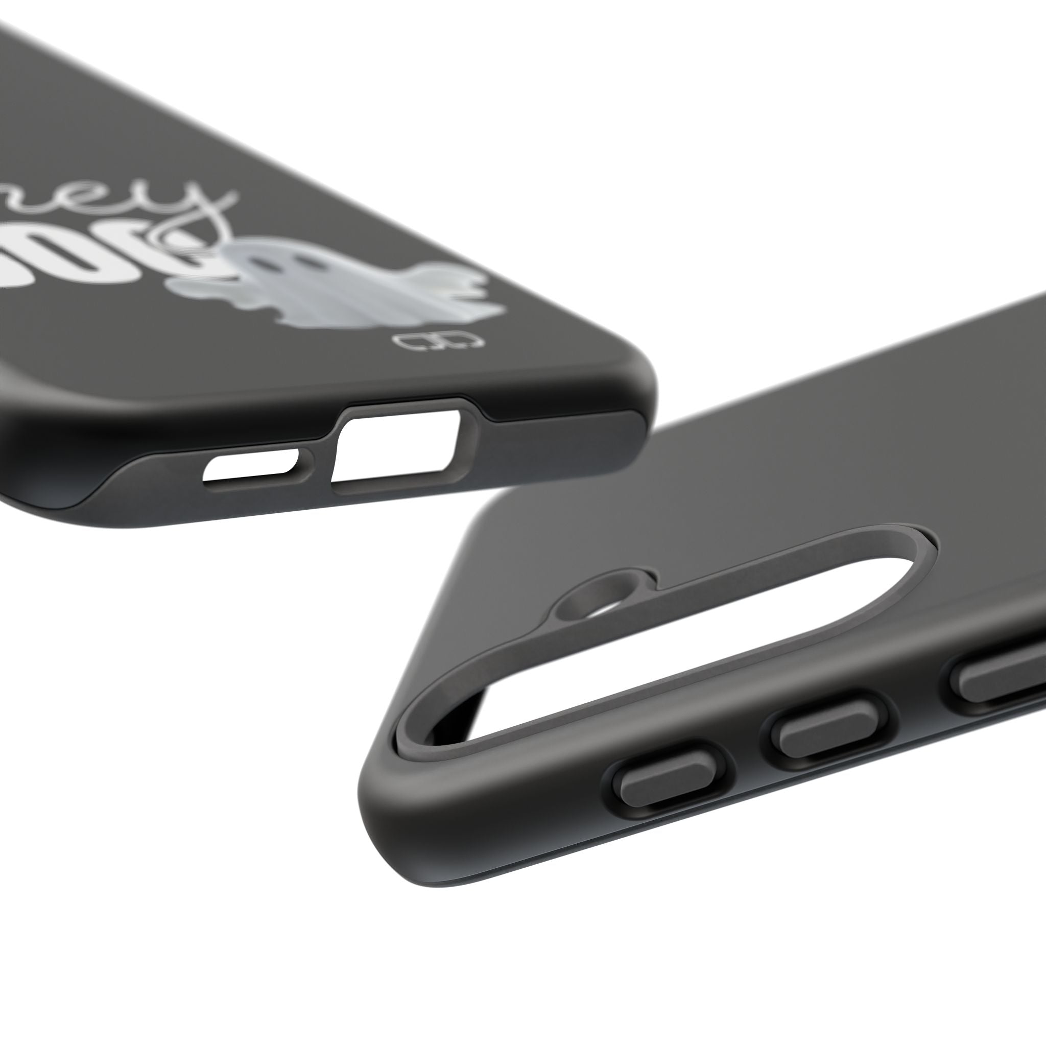 Hey Boo Tough Case, Ghost-Themed Phone Case, Cute Halloween Accessory, Spooky Gift for Friends, Tech Halloween Decor
