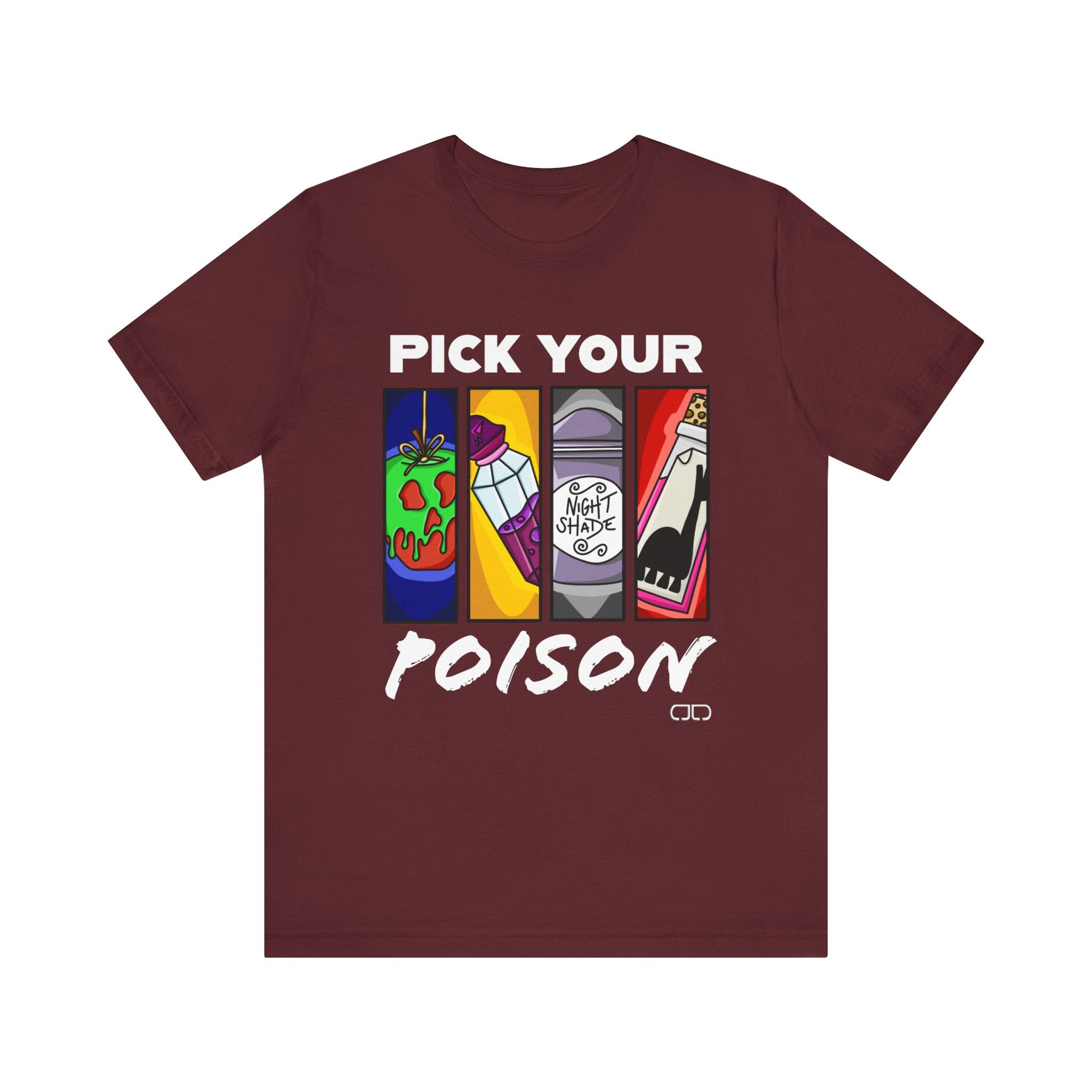 Pick Your Poison Fun Graphic T-Shirt, Casual Wear, Gifts for Friends, Party Attire, Trendy Summer Fashion