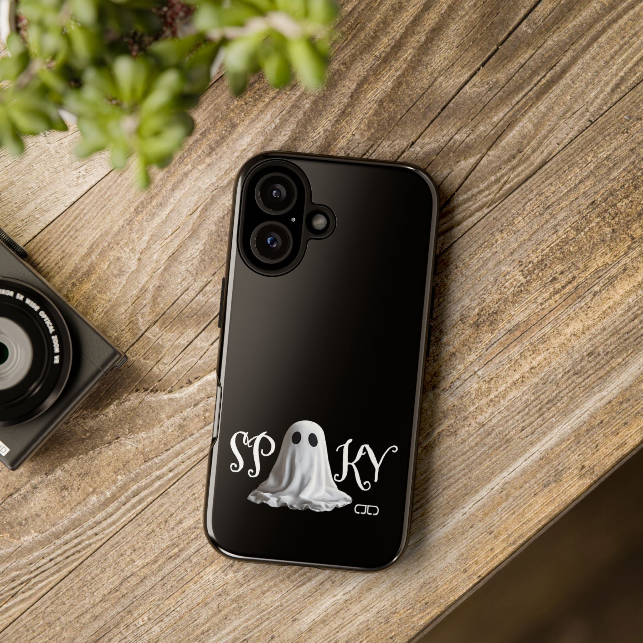 Spooky Ghost Phone Case, Halloween Accessories, Cute Phone Cover, Unique Gift for Ghost Lovers, Trendy Smartphone Decor