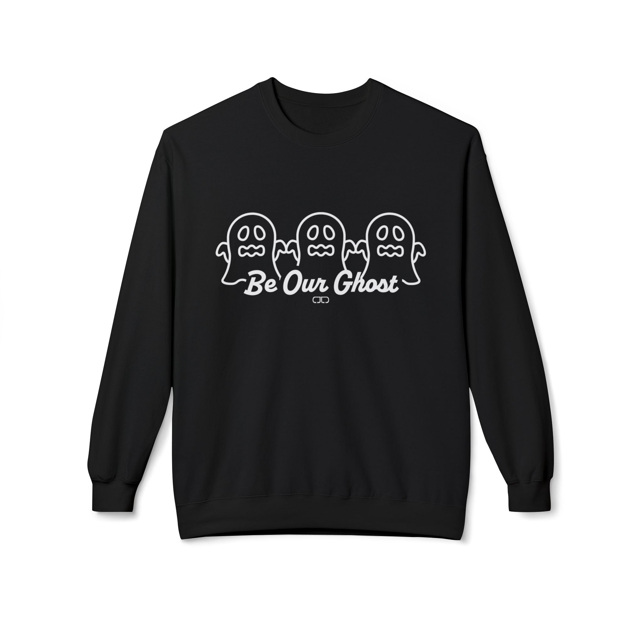 Be Our Ghost Crewneck, Ghost-Themed Fleece Sweatshirt, Halloween Apparel, Cozy Fall Sweater, Unisex Sweatshirt