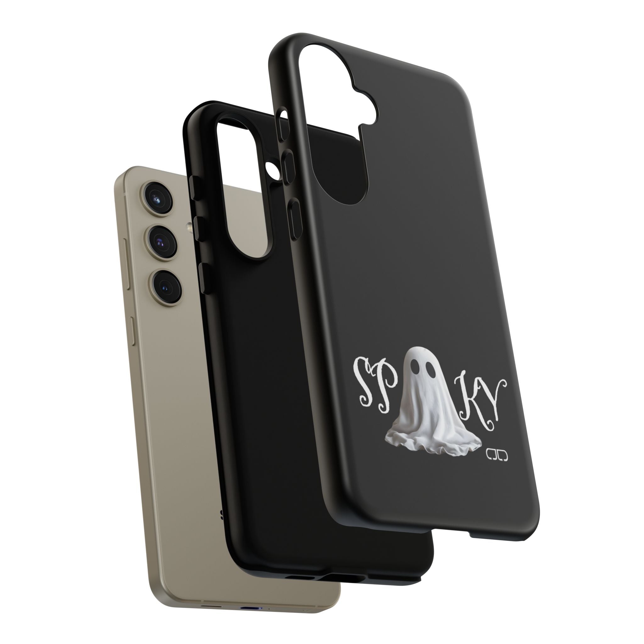 Spooky Ghost Phone Case, Halloween Accessories, Cute Phone Cover, Unique Gift for Ghost Lovers, Trendy Smartphone Decor