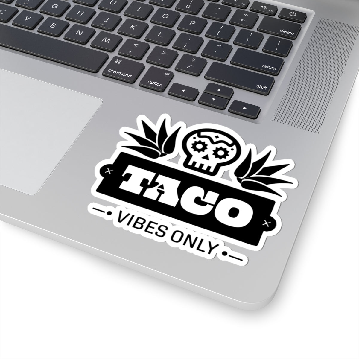 Taco Vibes Only Kiss-Cut Stickers - Fun, Playful Decals for Laptops, Water Bottles, Party Favors, Gifts, and Decor