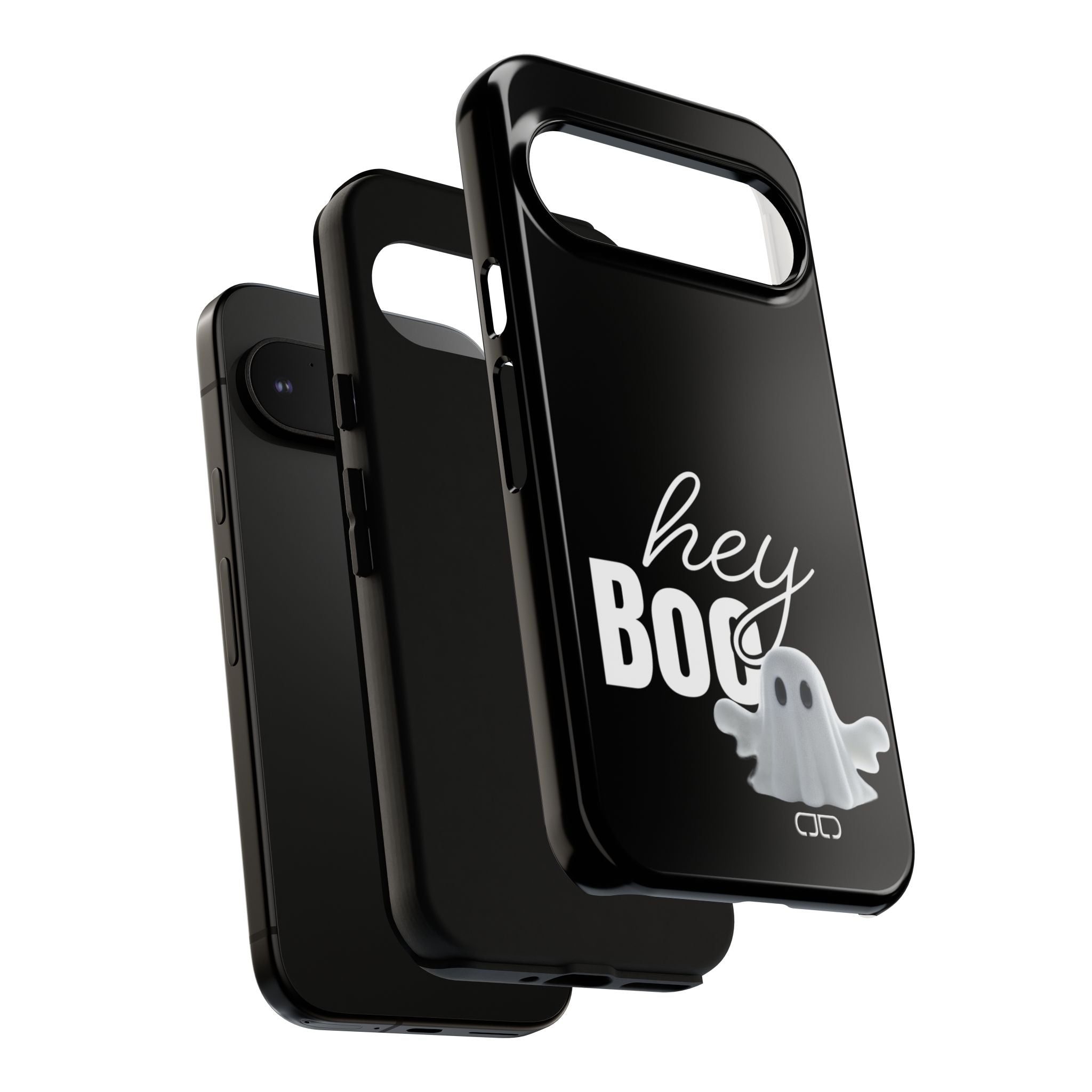 Hey Boo Tough Case, Ghost-Themed Phone Case, Cute Halloween Accessory, Spooky Gift for Friends, Tech Halloween Decor