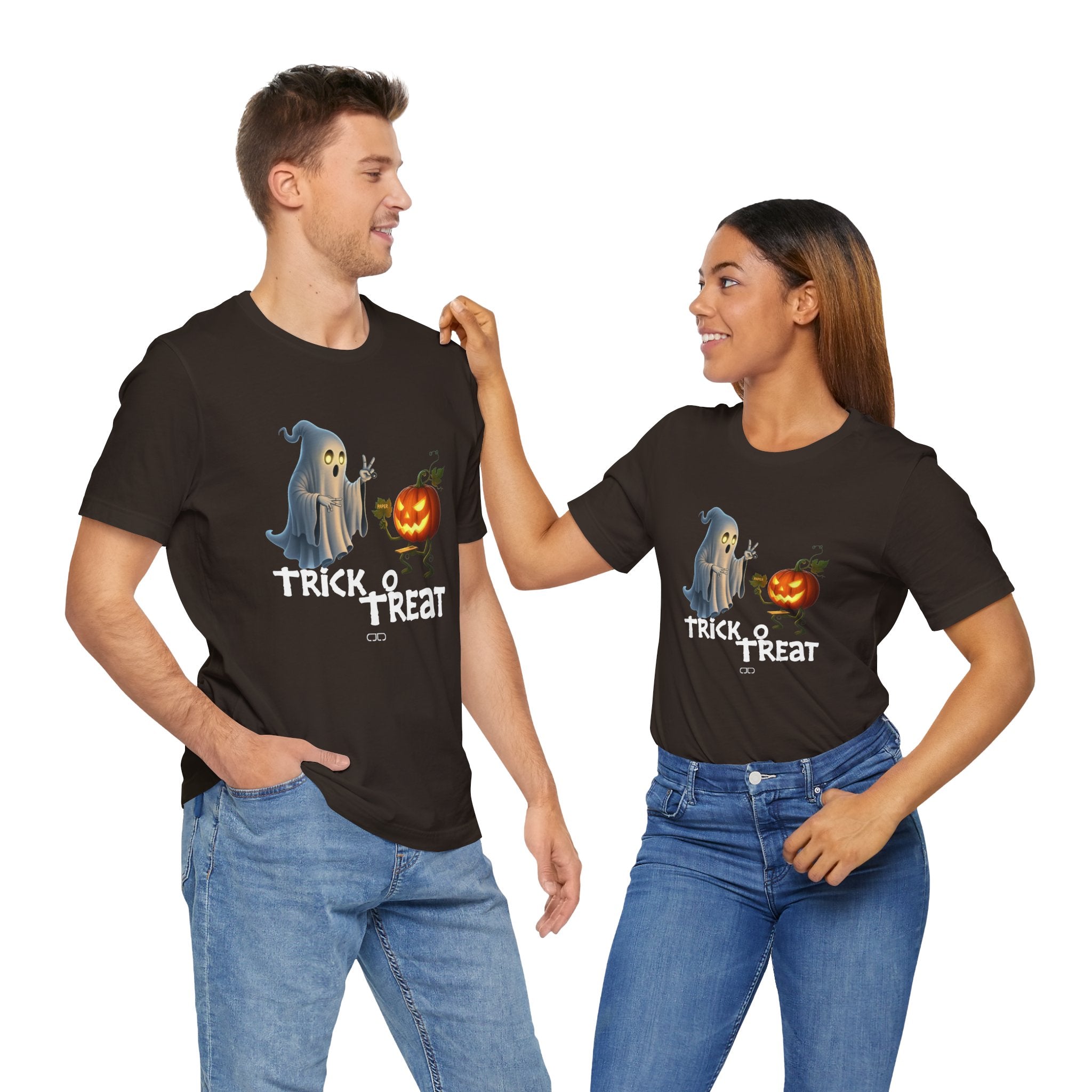 Halloween Trick or Treat T-Shirt, Spooky Shirt, Ghost Tee, Pumpkins Tee, Fall Fashion, Halloween Costume Top
