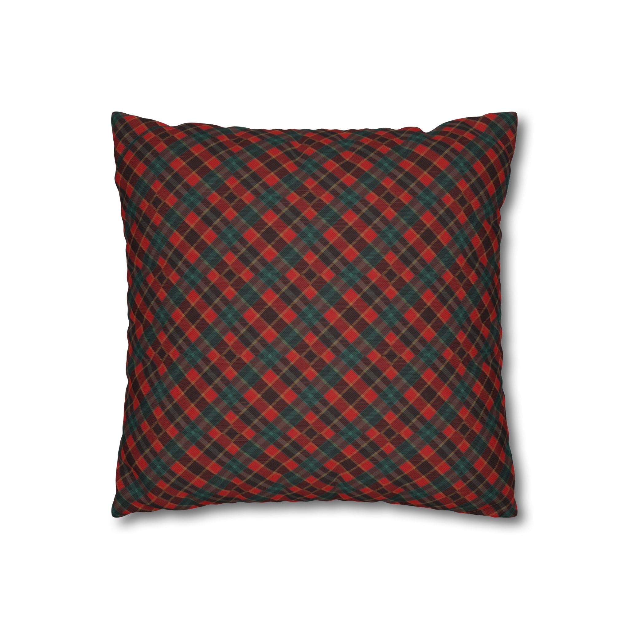 Christmas Reindeer Plaid Pillowcase