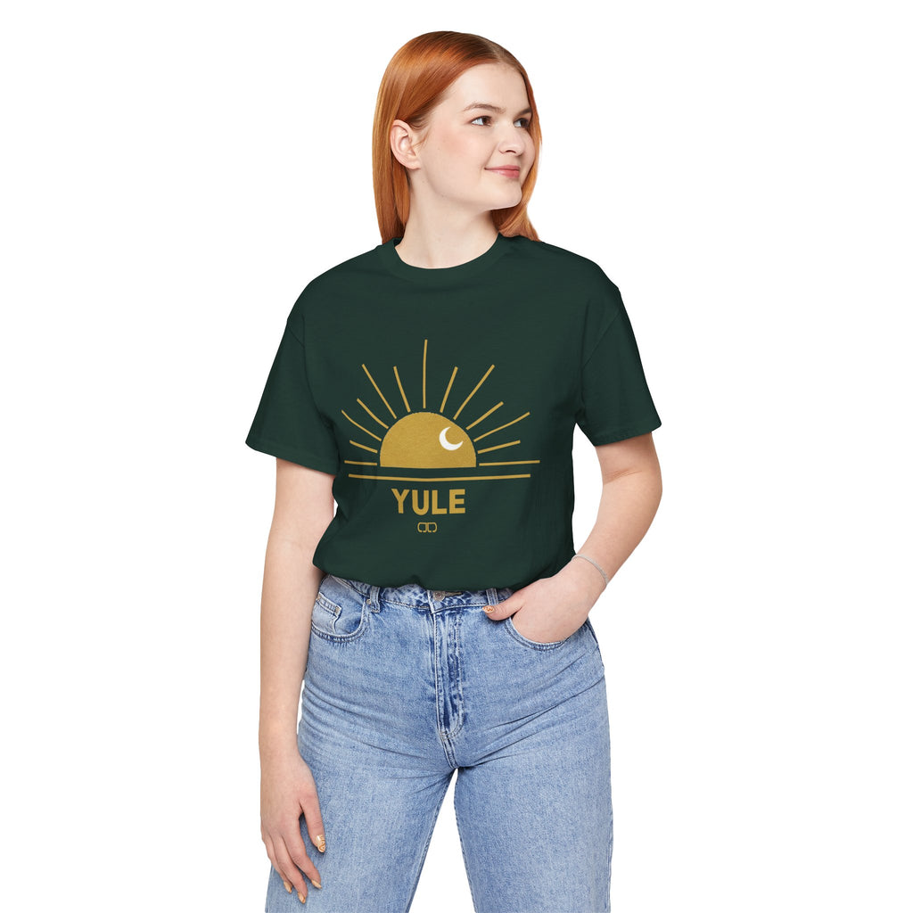 Yule Sunset Tee — Pagan Holiday YULE Shirt