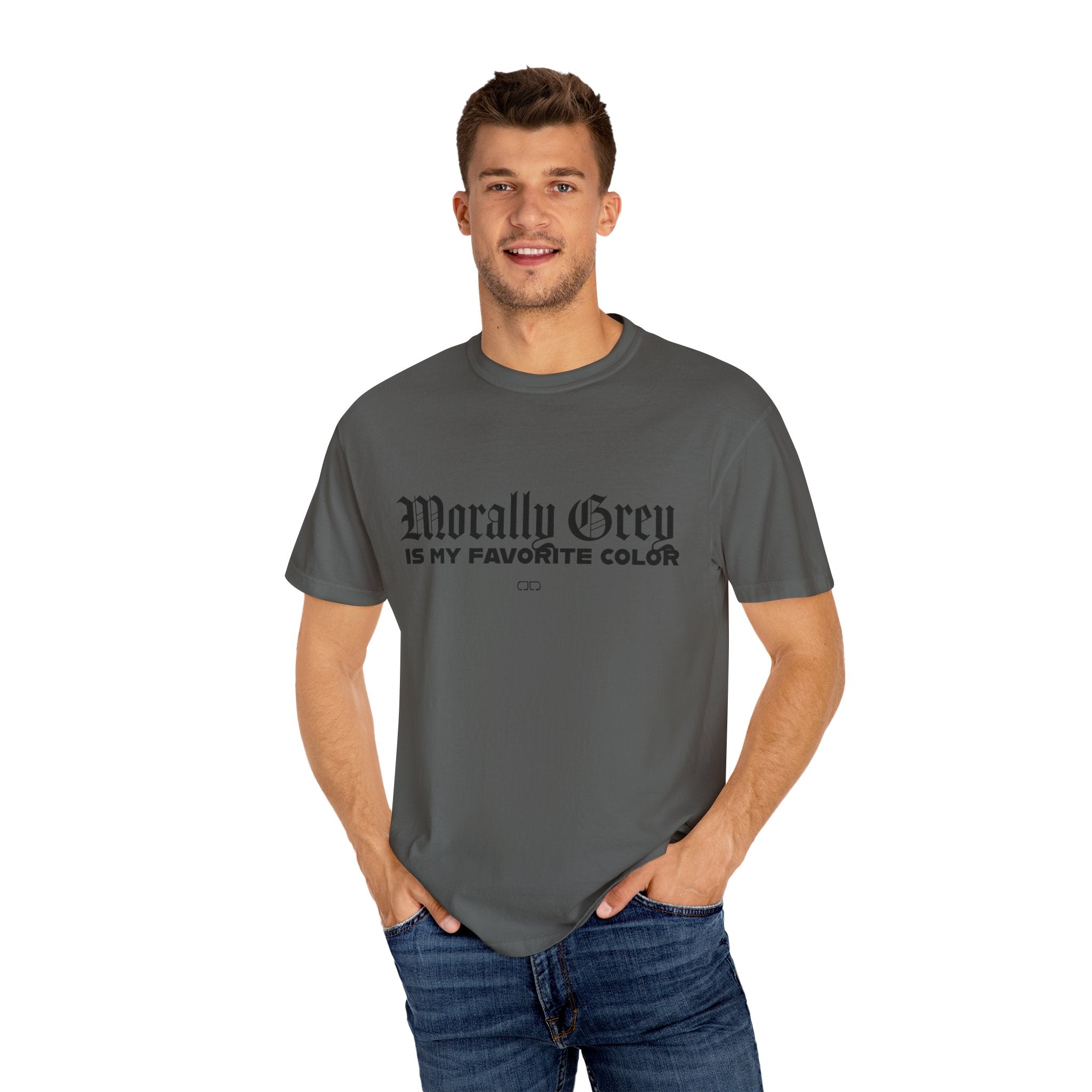 Morally Grey Unisex T-Shirt, Casual Wear, Gift for Friends, Funny Tee, Trendy Fashion, Simple Style