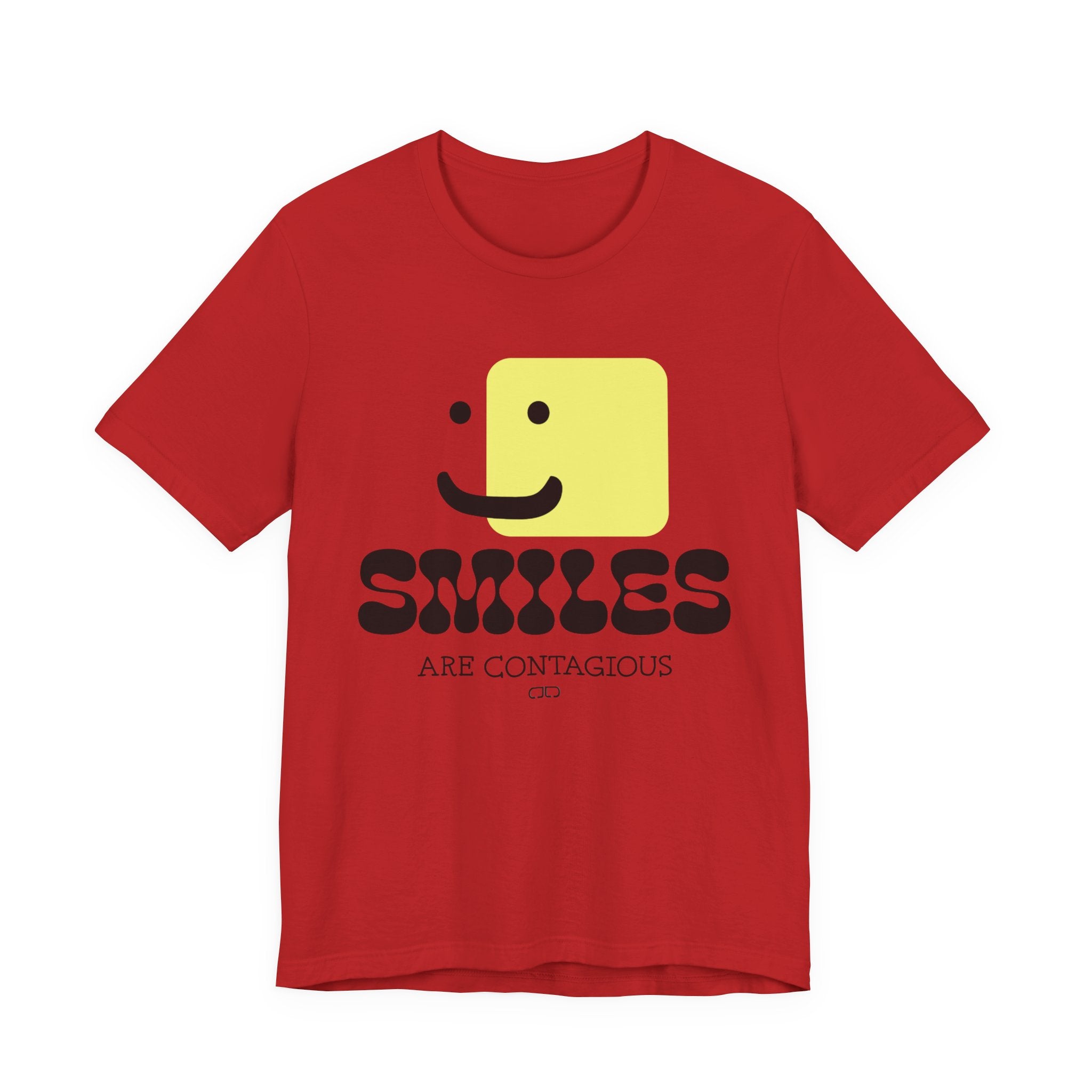 Smiles Are Contagious Unisex Tee - Positive Vibes T-Shirt, Casual Daily Wear, Gift for Friends, Cute Graphic Top, Fun Humor Clothing