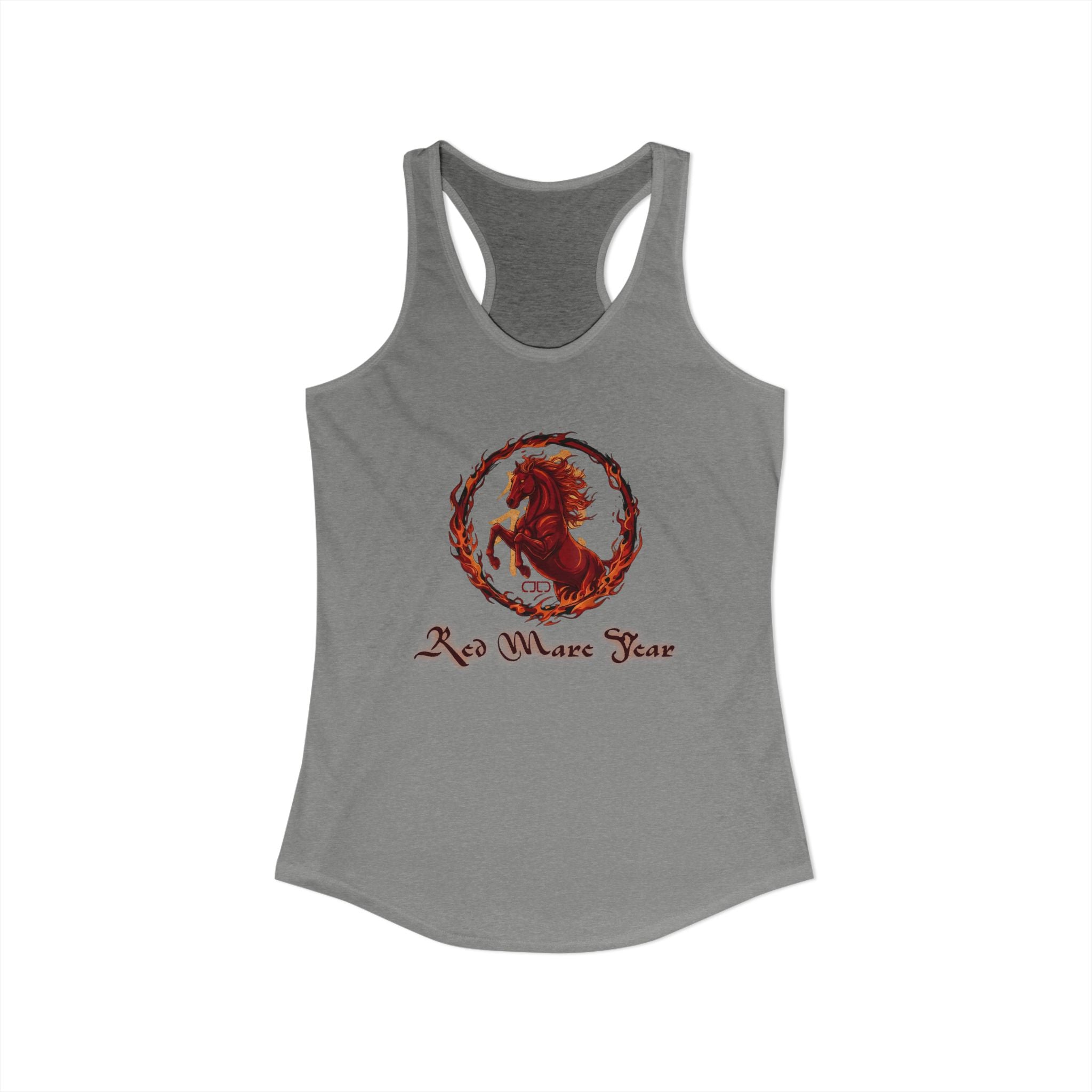 Red Mare Year - Year of the Horse Racerback Women's Tank Top