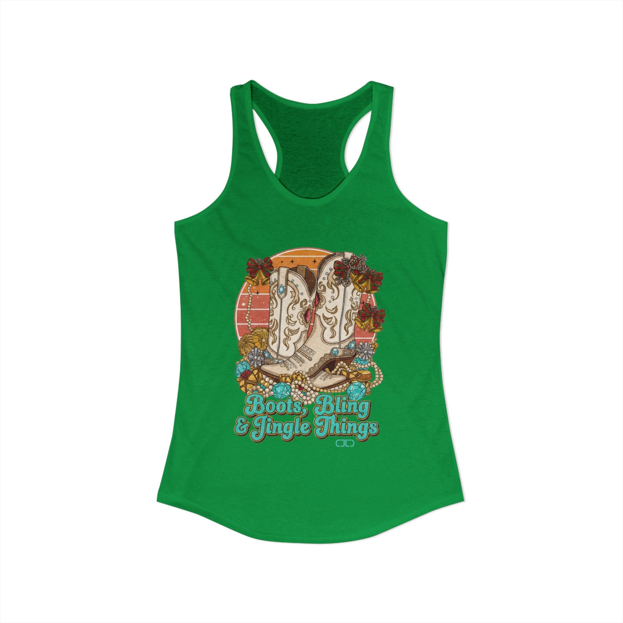 Boots, Bling, and Jingle Things Tanktop