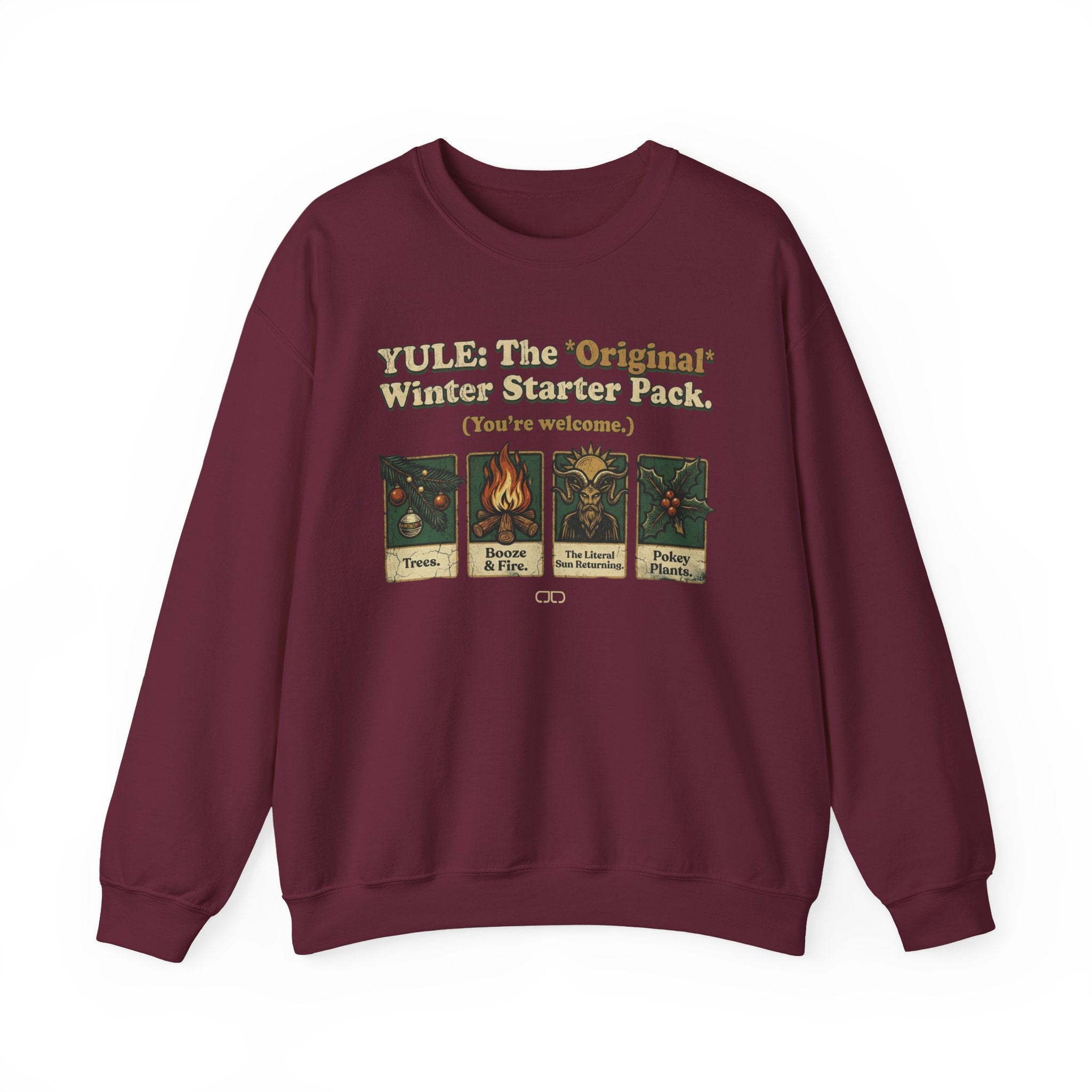 Holiday Yule Winter Starter Pack Sweatshirt — Cozy Seasonal Crewneck