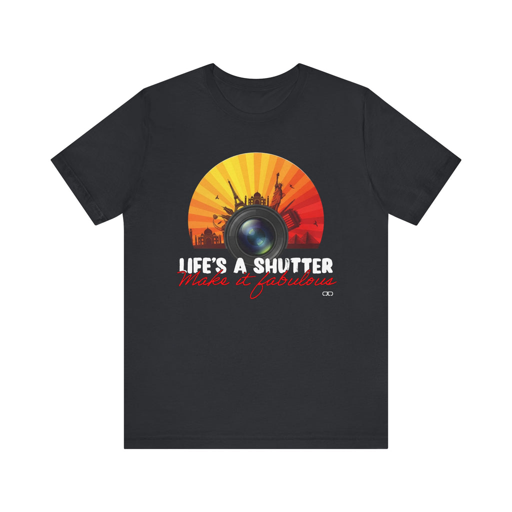 Life's a Shutter, Gift for Photographers, Cinematic Photography Tee, Casual Wear, Travel Souvenir, Birthday Gift