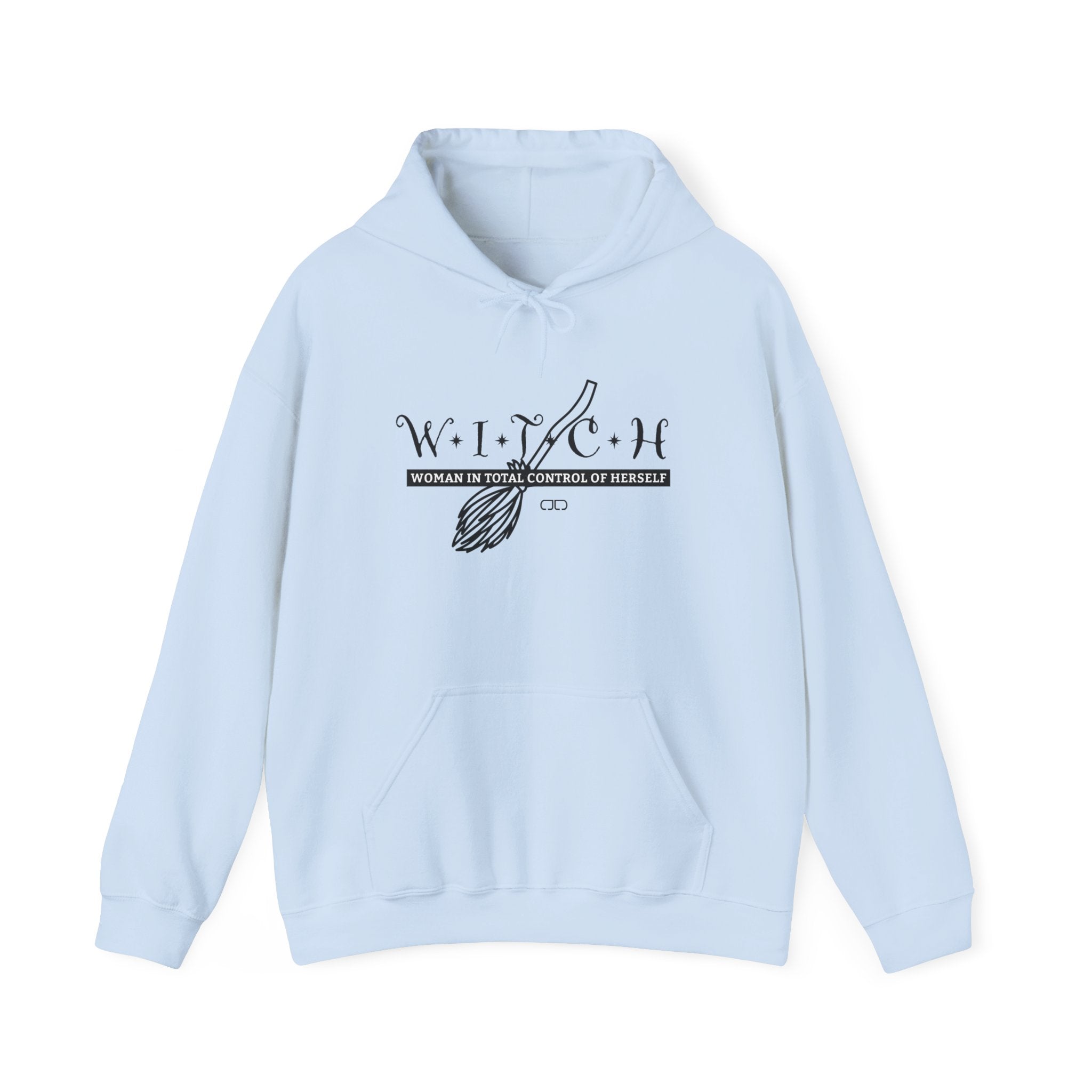 Witch - Woman In Total Control of Herself Hoodie, Unisex Hooded Sweatshirt, Cozy Witch Sweatshirt, Pagan Apparel, Halloween Fashion, Spiritual Gift