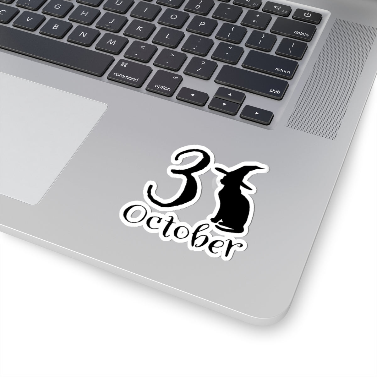 October 31st Halloween Cat Kiss-Cut Stickers, Vinyl Decals, Cute Spooky Stickers for Planners, Halloween Party Decor, Laptop Stickers