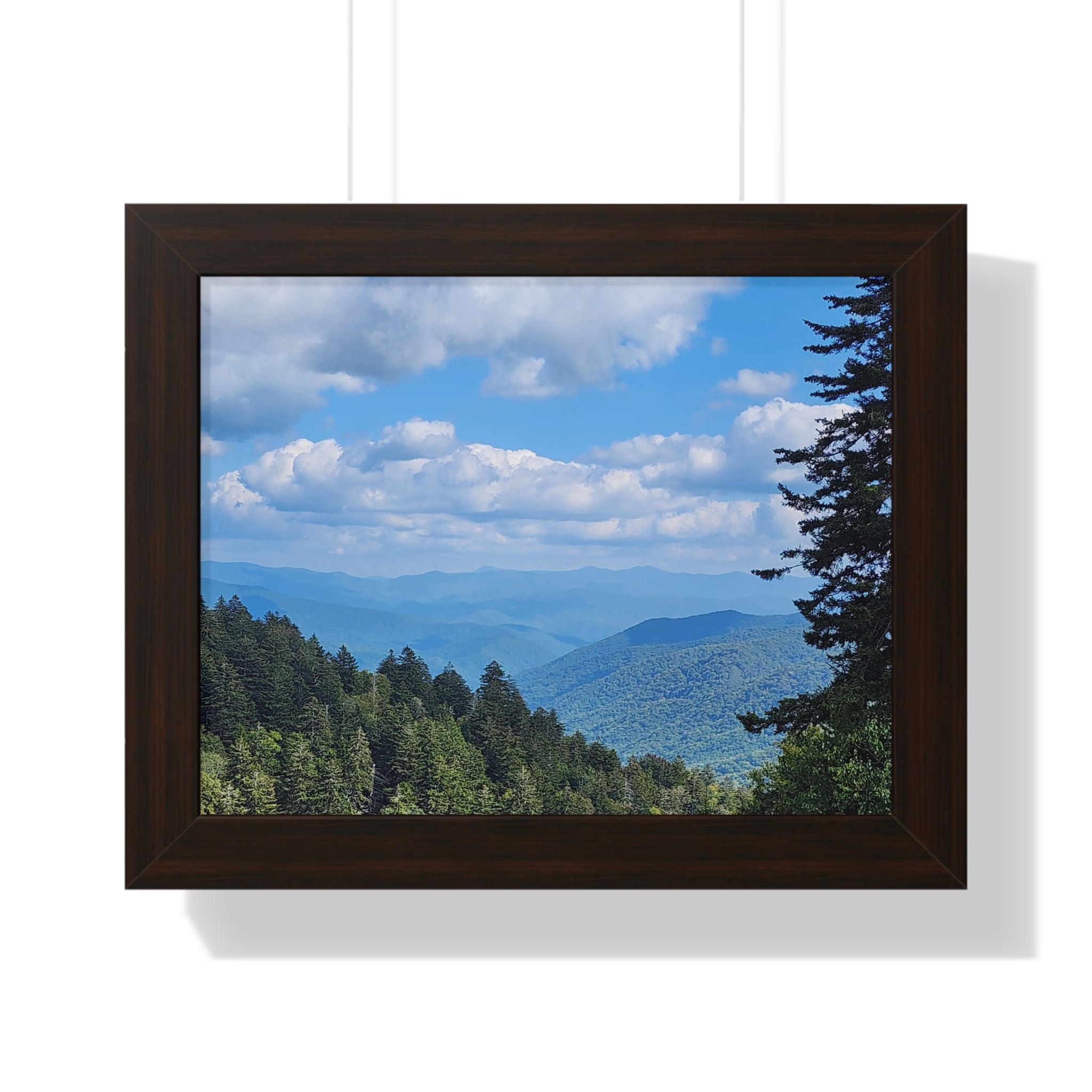 Tennessee Landscape Framed Poster Print, Nature Wall Art, Home Decor, Gift for Nature Lovers, Mountain Print, Eco-Friendly Decor