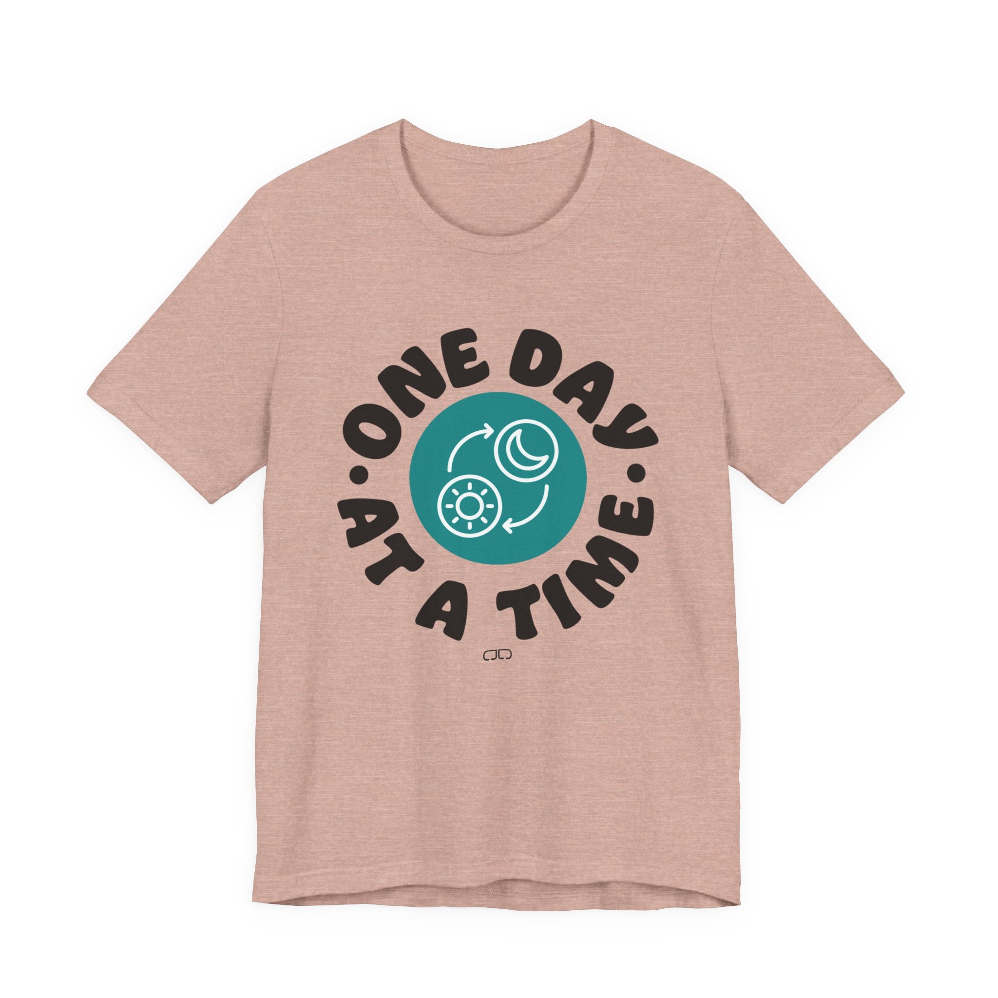 One Day At a Time Short Sleeve Tee | Motivational T-Shirt, Gift for Friends, Self-Care Reminder, Casual Wear, Everyday Comfort