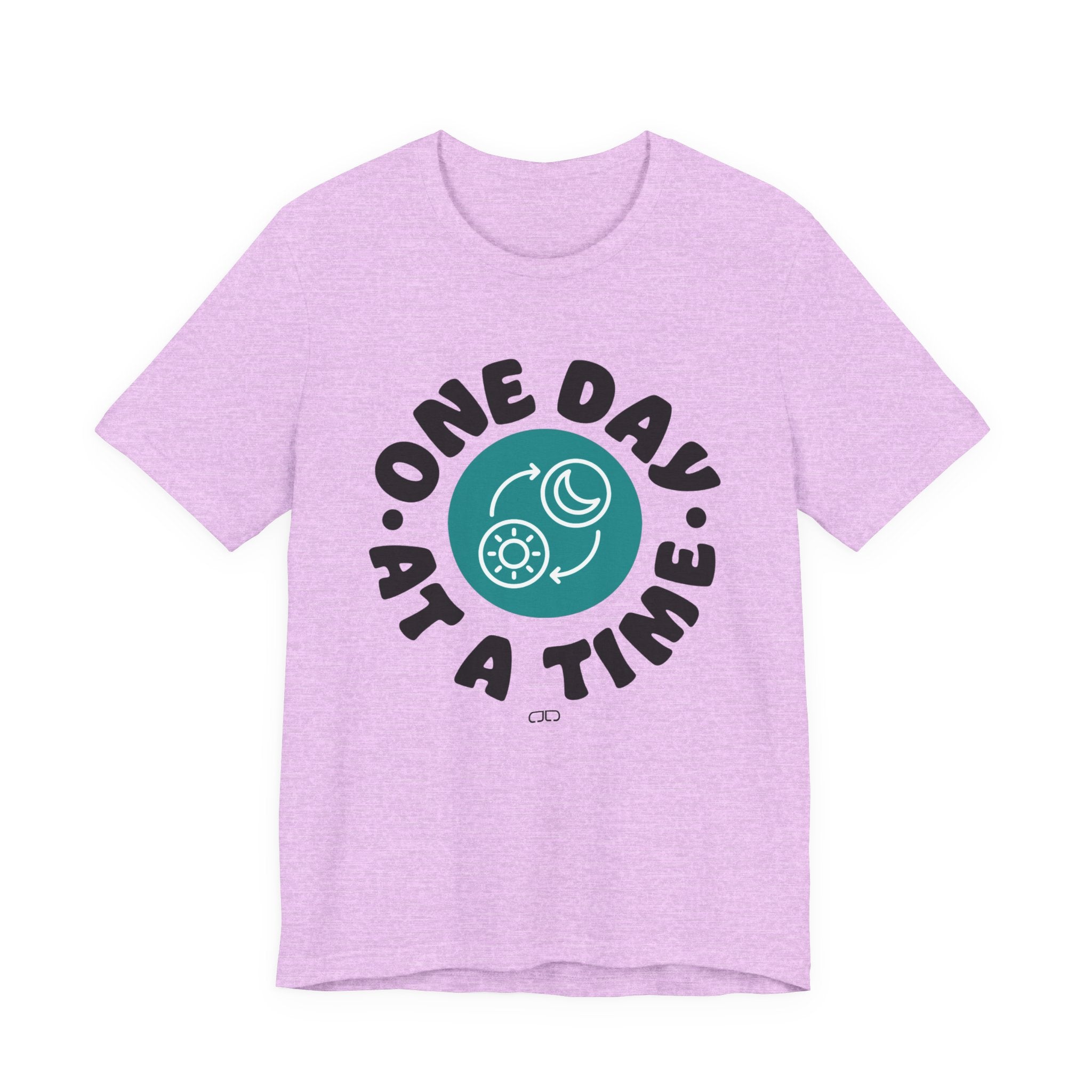 One Day At a Time Short Sleeve Tee | Motivational T-Shirt, Gift for Friends, Self-Care Reminder, Casual Wear, Everyday Comfort