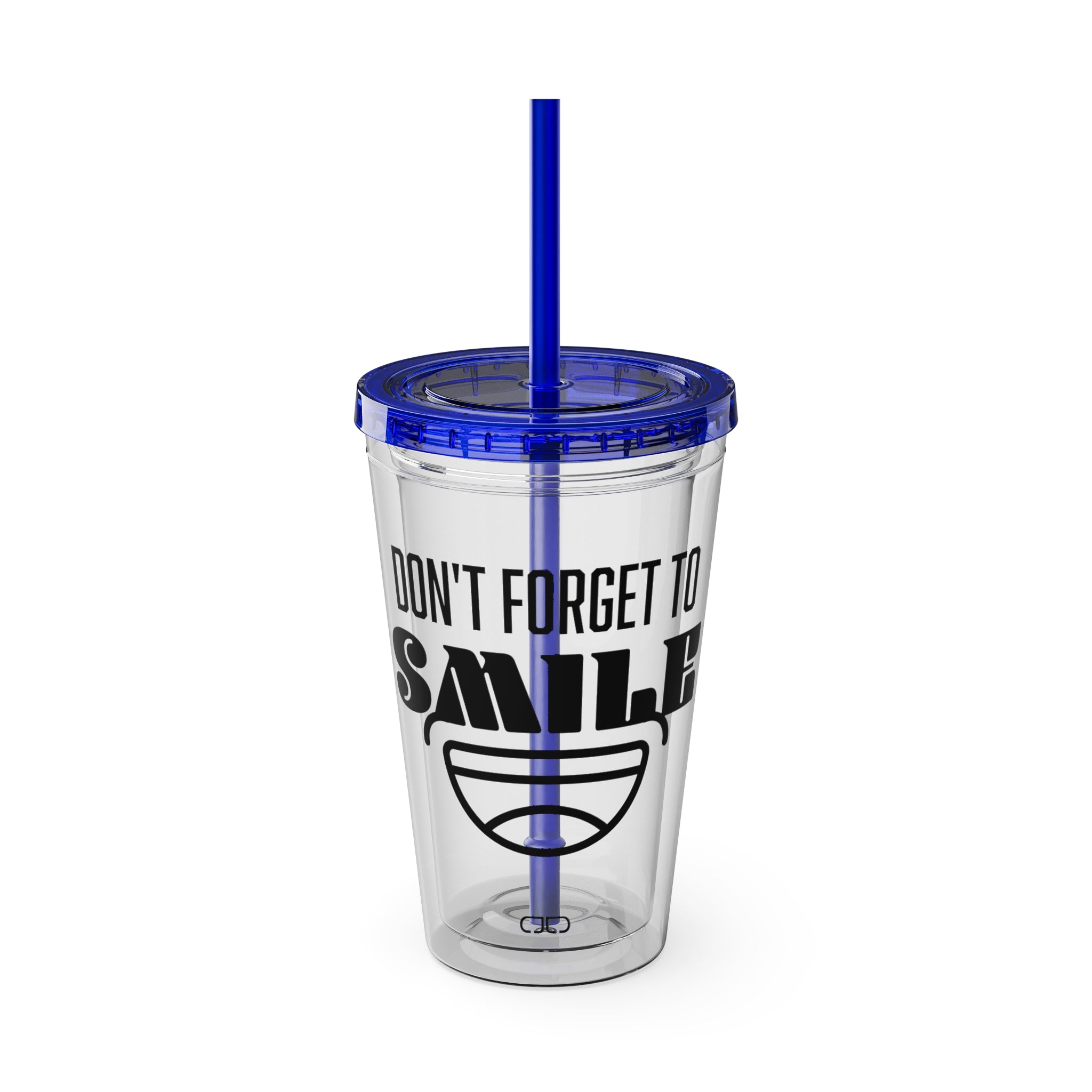 Don't Forget to Smile - Fun Travel Mug, Motivational Drinkware, Summer Beach Cup, Gift for Friends, [...]