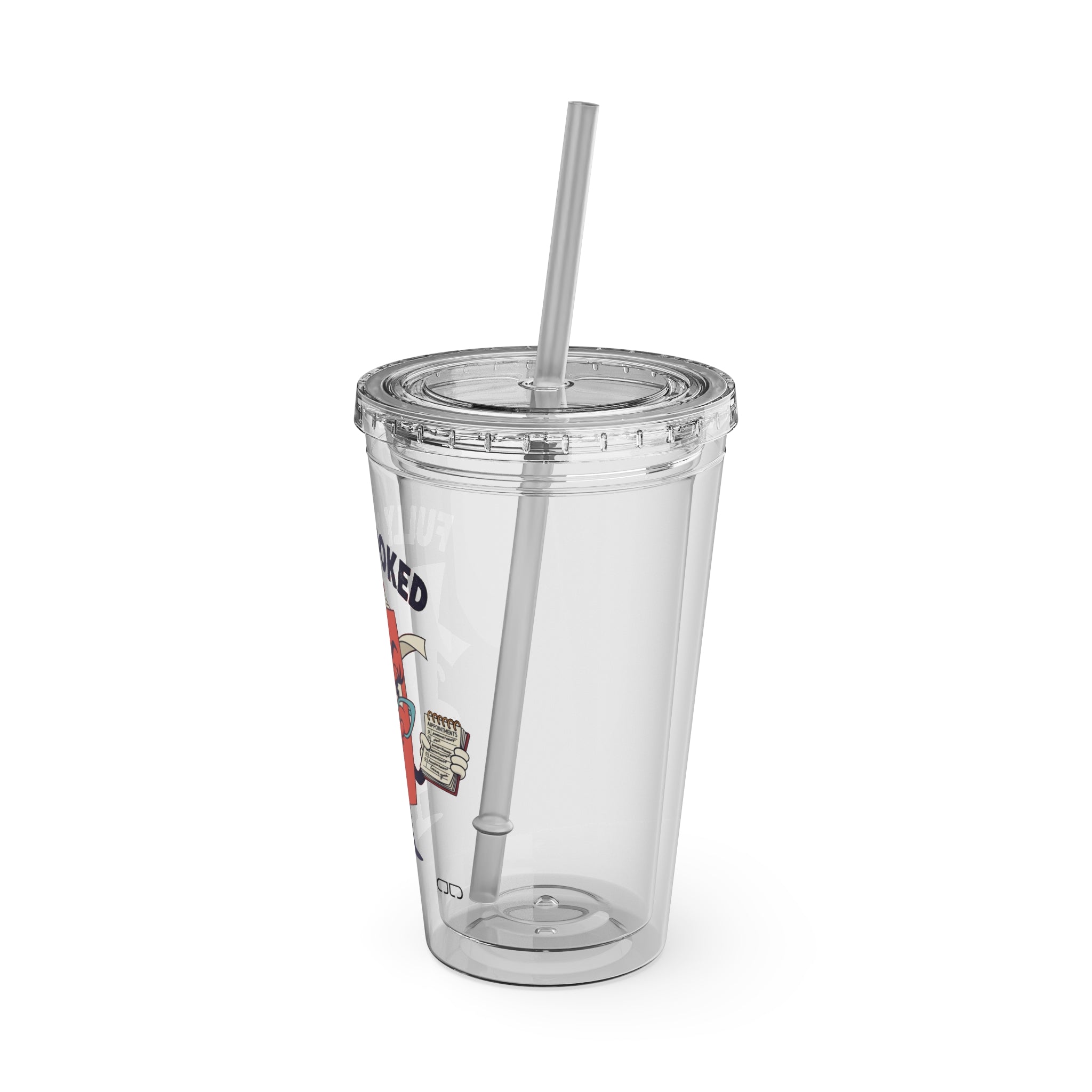 Fully Booked Tumbler, 16oz Drink Cup, Motivational Drinkware, Book Lover Gift, Cafe Accessory, Fun Reading Gift