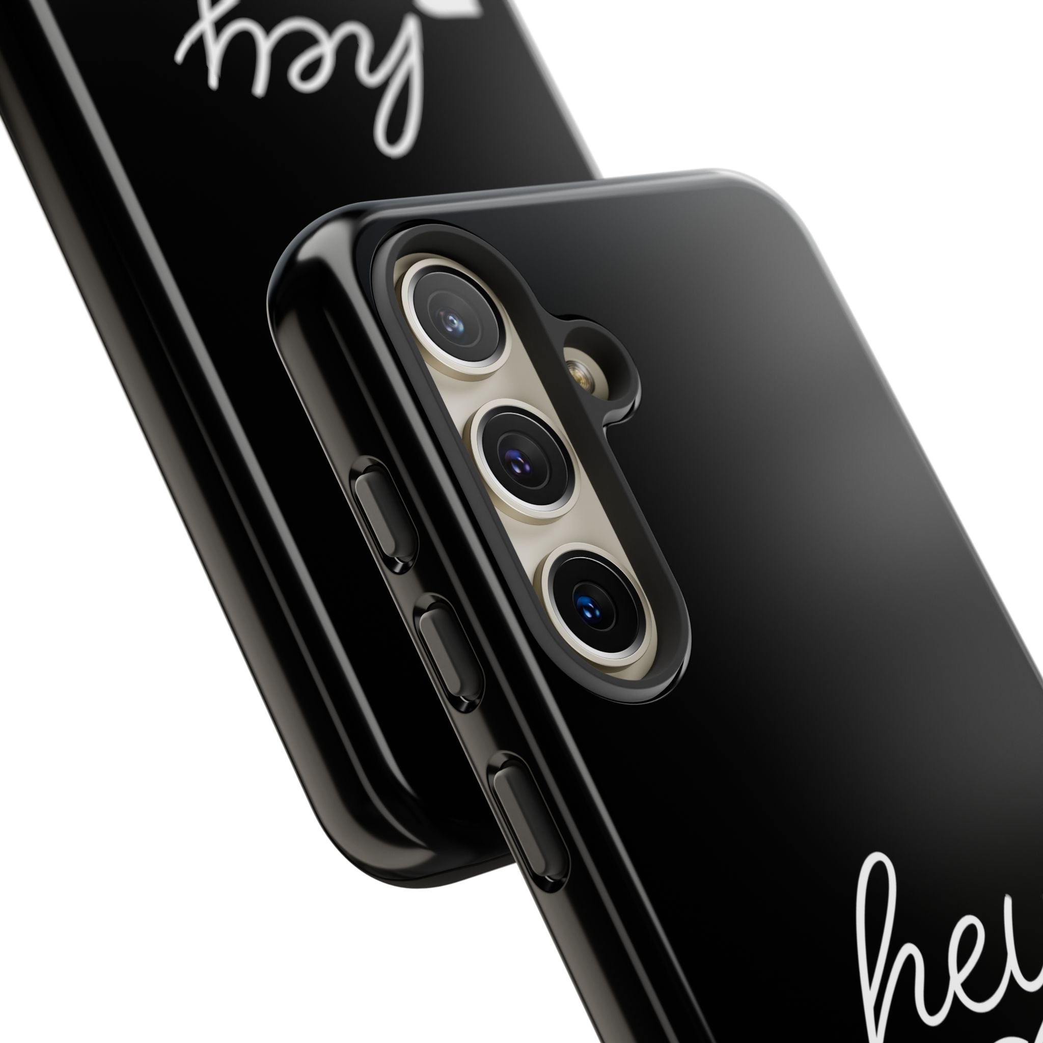 Hey Boo Tough Case, Ghost-Themed Phone Case, Cute Halloween Accessory, Spooky Gift for Friends, Tech Halloween Decor