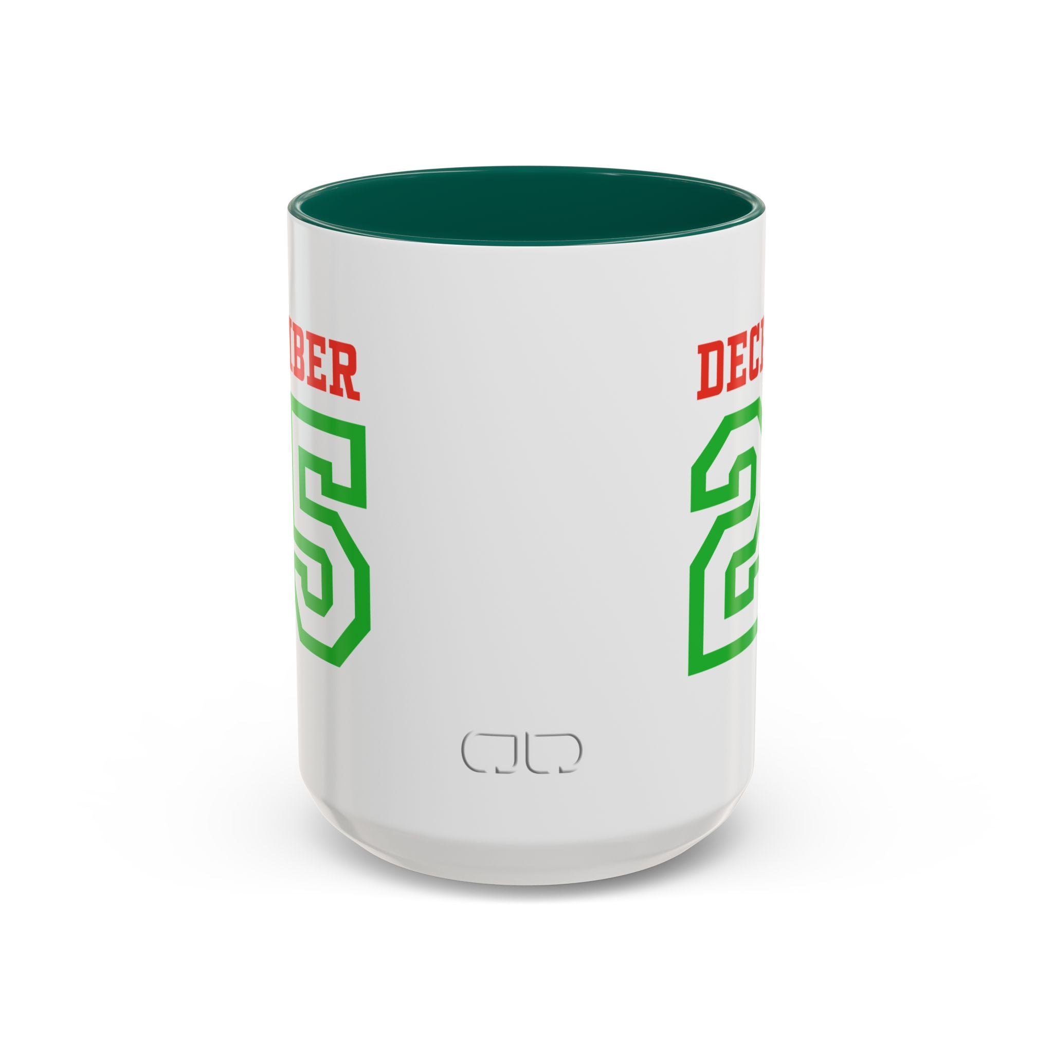 December 25 Christmas Mug — Festive Green & Red Holiday Coffee Cup (11oz/15oz)