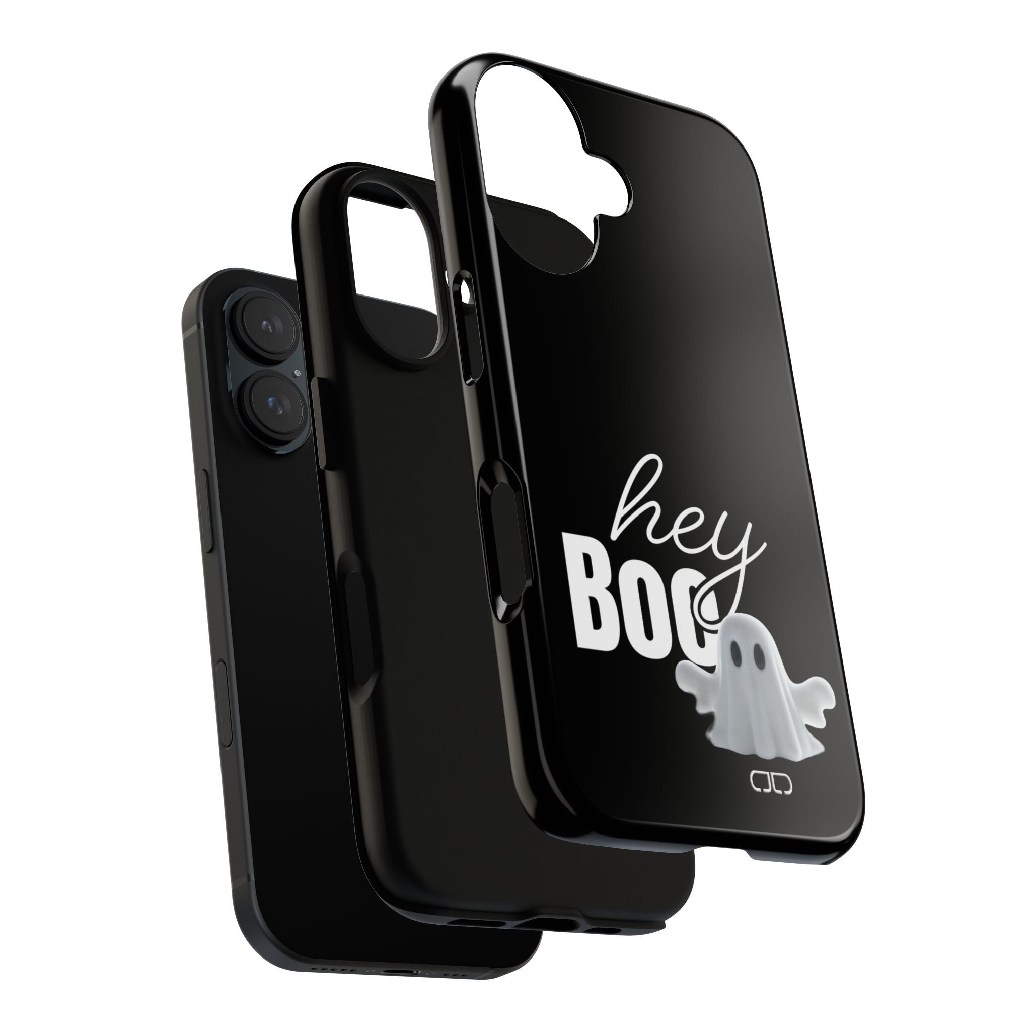 Hey Boo Tough Case, Ghost-Themed Phone Case, Cute Halloween Accessory, Spooky Gift for Friends, Tech Halloween Decor