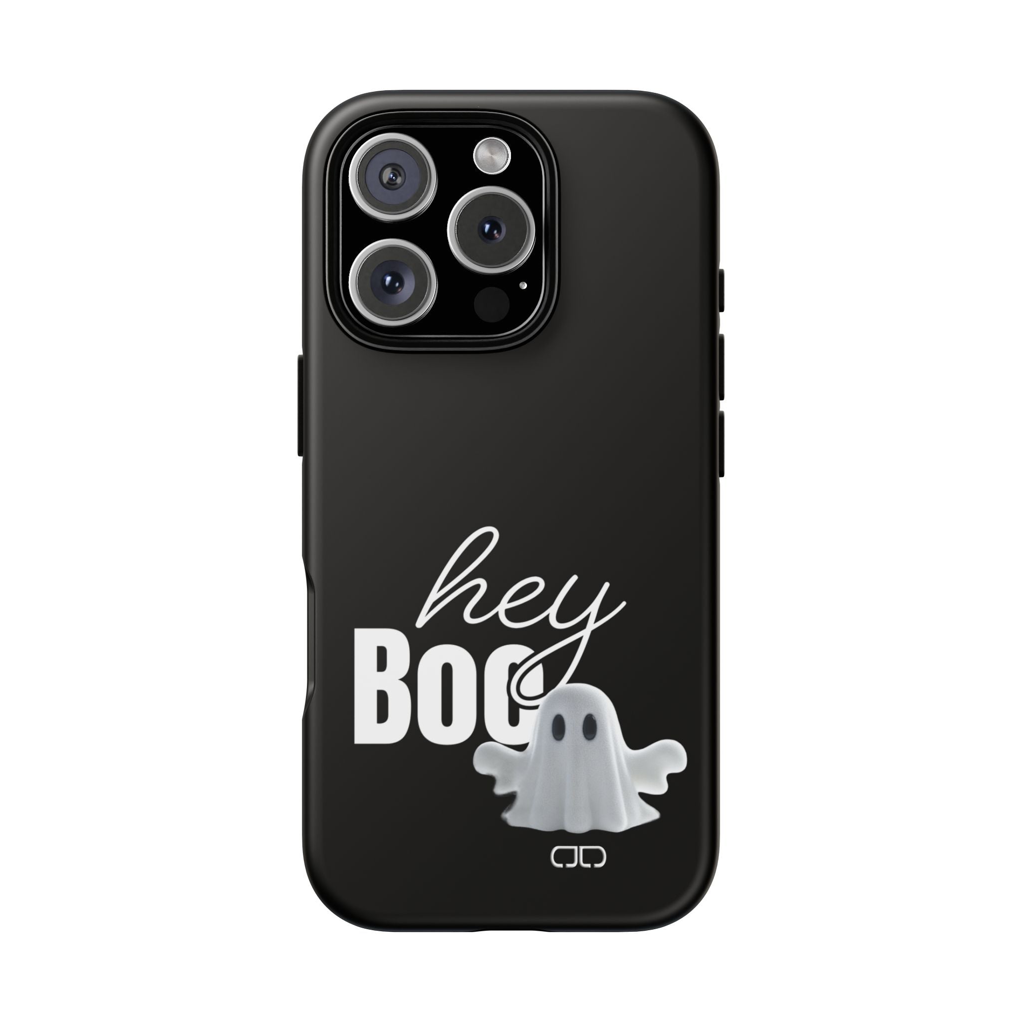 Hey Boo Tough Case, Ghost-Themed Phone Case, Cute Halloween Accessory, Spooky Gift for Friends, Tech Halloween Decor