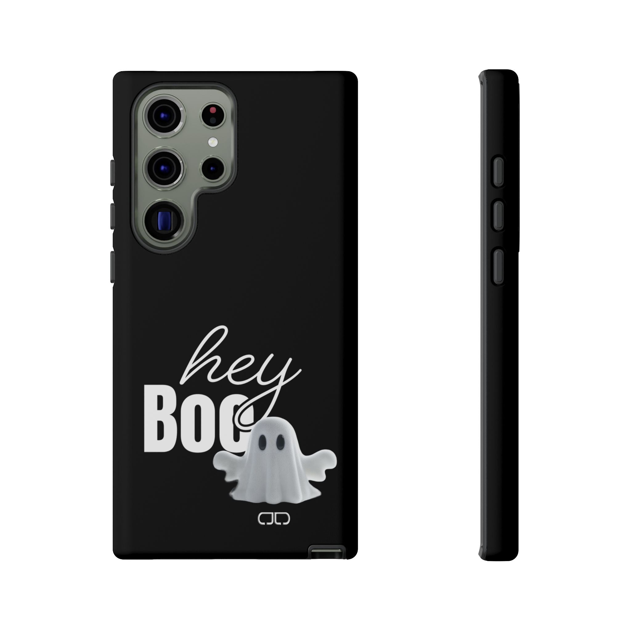 Hey Boo Tough Case, Ghost-Themed Phone Case, Cute Halloween Accessory, Spooky Gift for Friends, Tech Halloween Decor