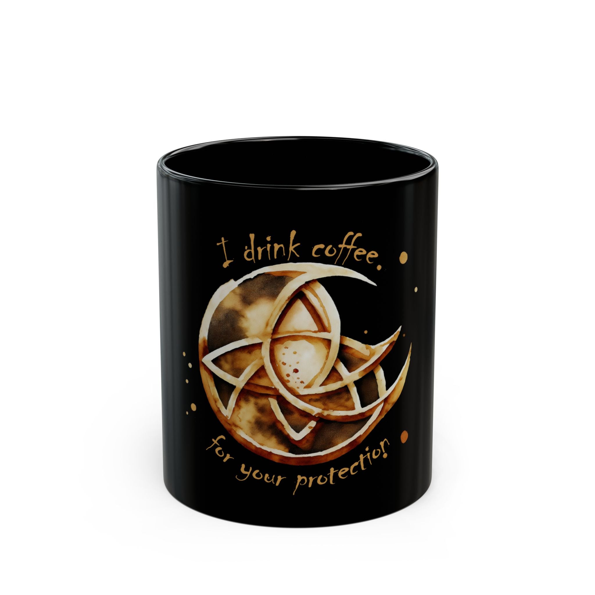 Magical Coffee Mug with Protective Design - Perfect Gift for Coffee Lovers, Witches, Occult Enthusiasts, Home Decor