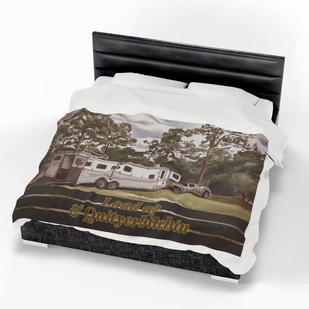 Load Up & Quityerbitchin - Perfect for Outdoor Adventures, Gifts for Equestrians, Home Decor, Snuggle Time